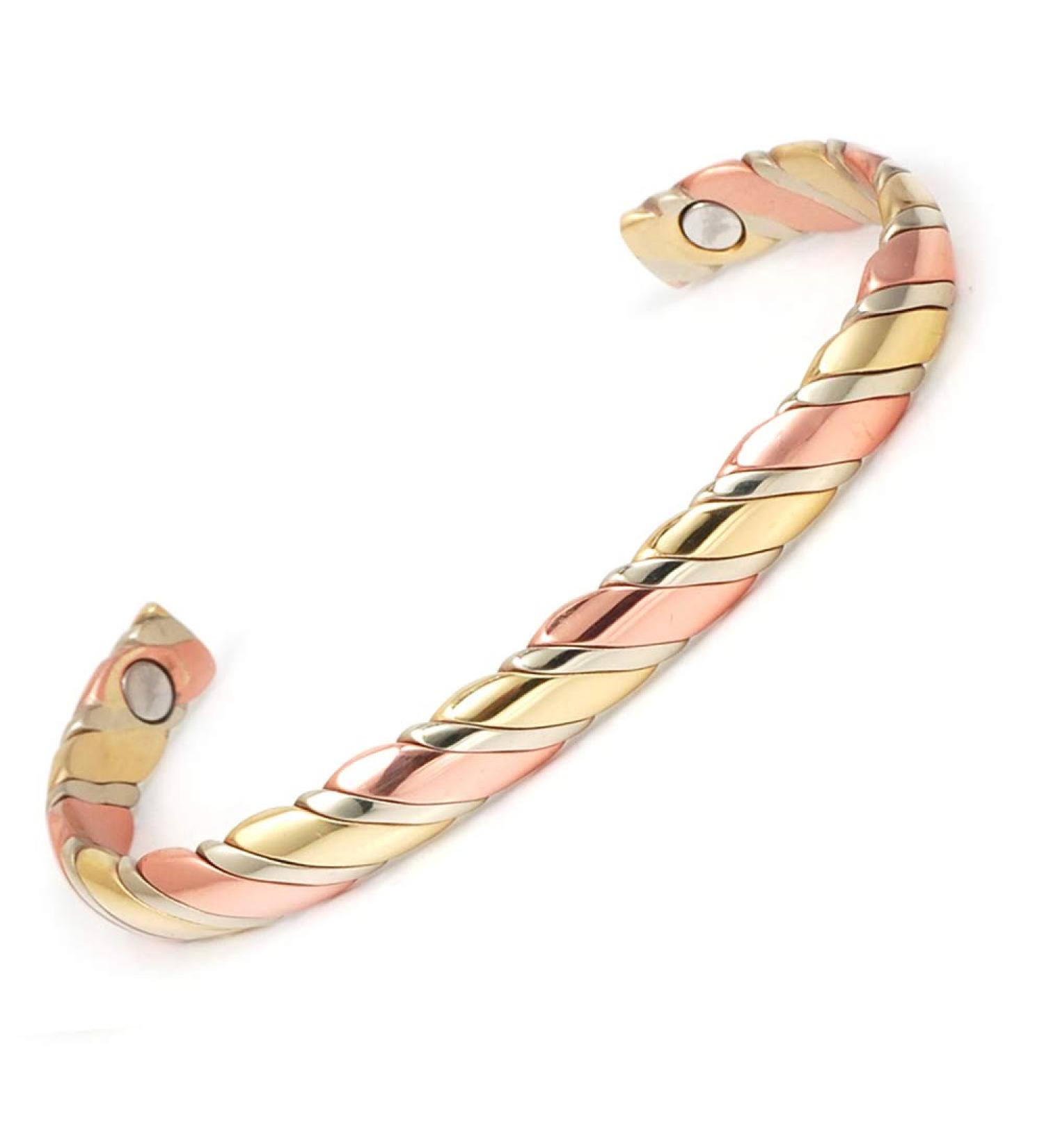 LORNREIN Copper Magnetic Bracelet for Men & Women - 6 Magnets for Pain Relief | Stylish Ergonomic Design - Buy Online on GoSupps.com