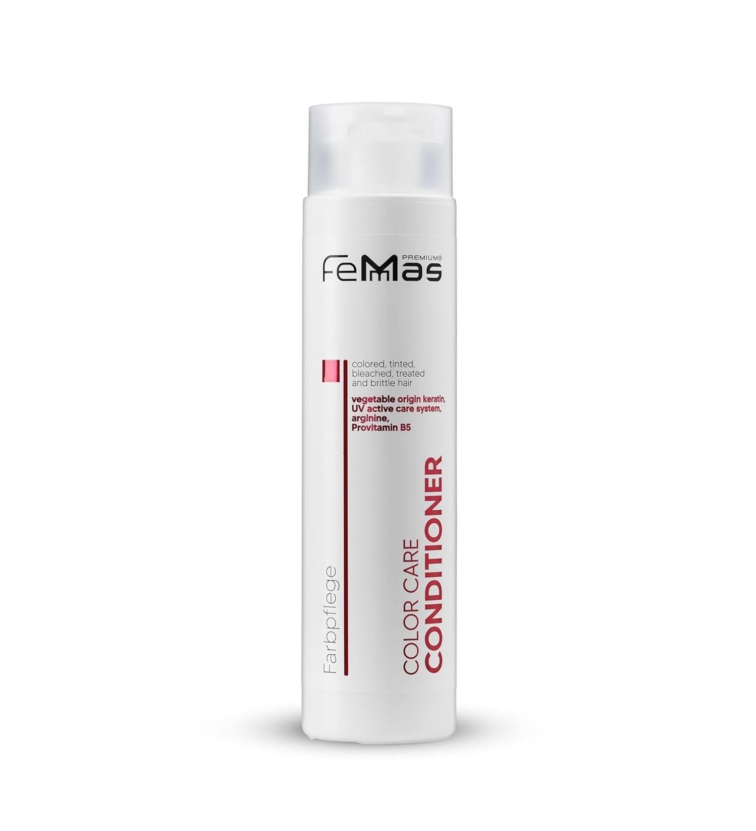 FemMas Color Care Hair Conditioner color protection hair conditioner for bleached tinted and colored hair caring rinse for longlasting color shine protective film with keratin and 300 ml Conditioner - Buy Online on GoSupps.com