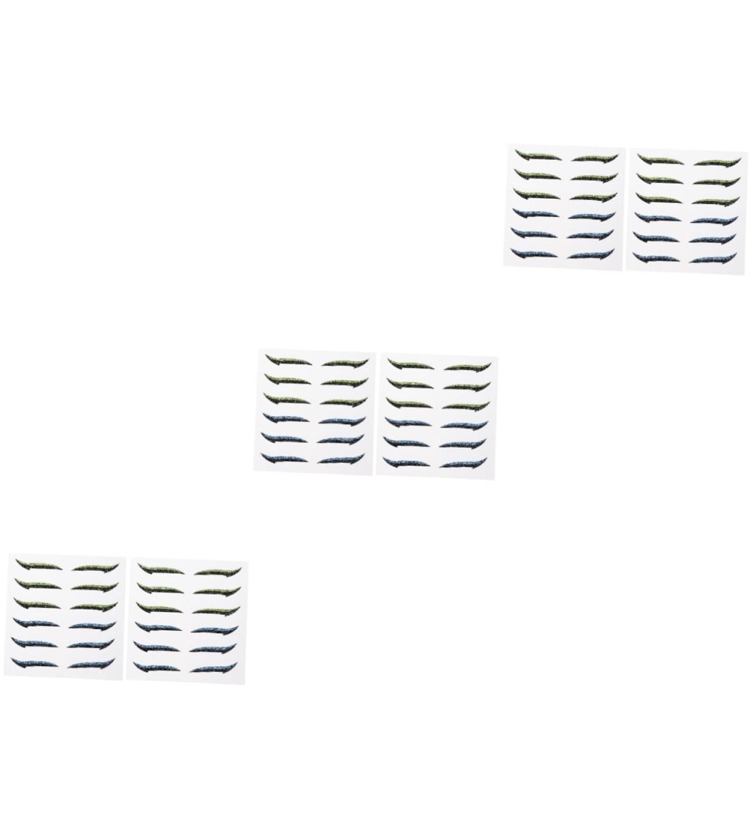 Angoily 36 Pairs Glitter Eyeliner Adhesive Eyeliner Stickers Green Tape Double Eyelid Strips Flash Tool Miss - Buy Online on GoSupps.com