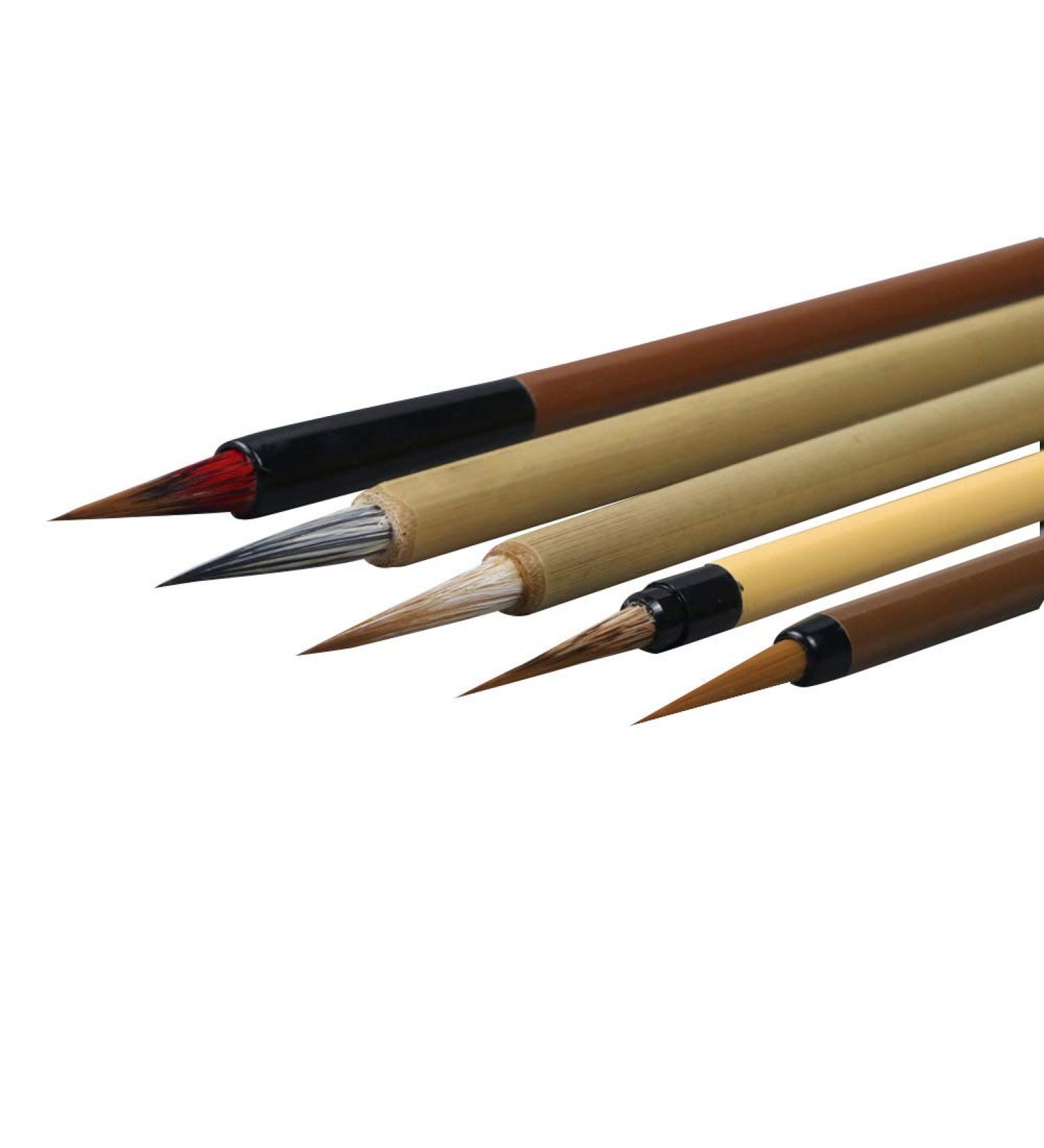 Wancetang Chinese Calligraphy Painting Brushes - Professional 5-Pc Art Brush Set - Buy Online on GoSupps.com