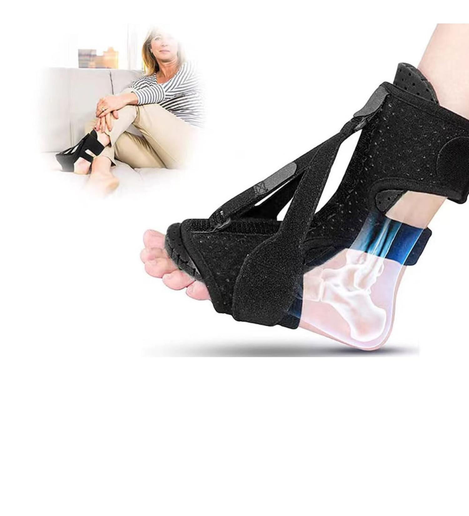 Plantar Fasciitis Night Splint | Adjustable Relief Brace for Men & Women | Comfortable Foot Drop & Achilles Tendonitis Support - Buy Online on GoSupps.com