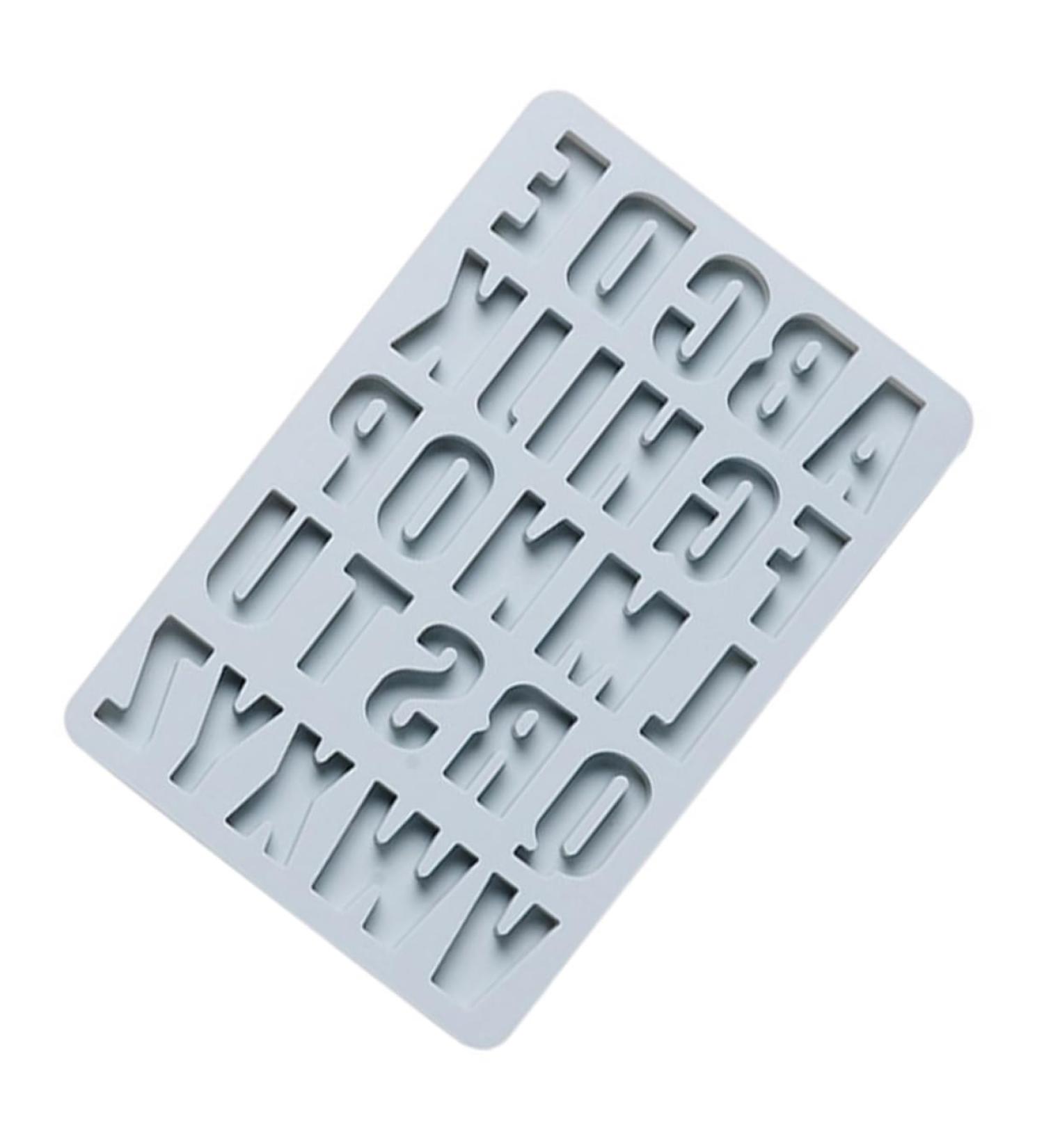 ABOOFAN 1pc 26 Alphabet Silicone Mold Silicone Tray Cookie Baking Mold Chocolate Baking Utensils Blue 27.2X18.2X1.3CM - Buy Online on GoSupps.com