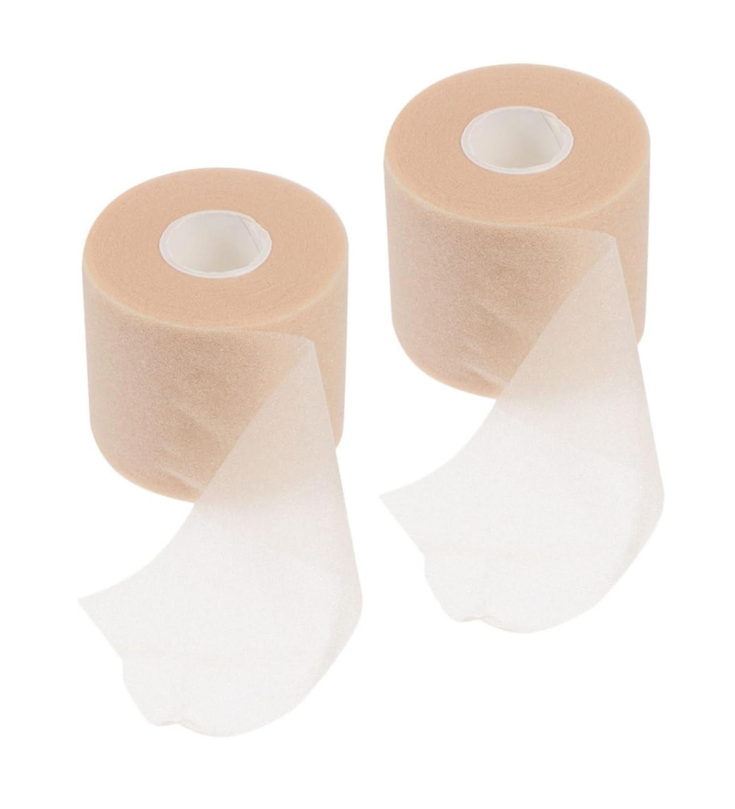FRCOLOR Sports Sponge Tape - 2 Rolls Shock-Proof Athletic Prewrap for Ankle & Wrist - Khaki 6.5x6.5x6CM - International Shipping Available - Buy Online on GoSupps.com