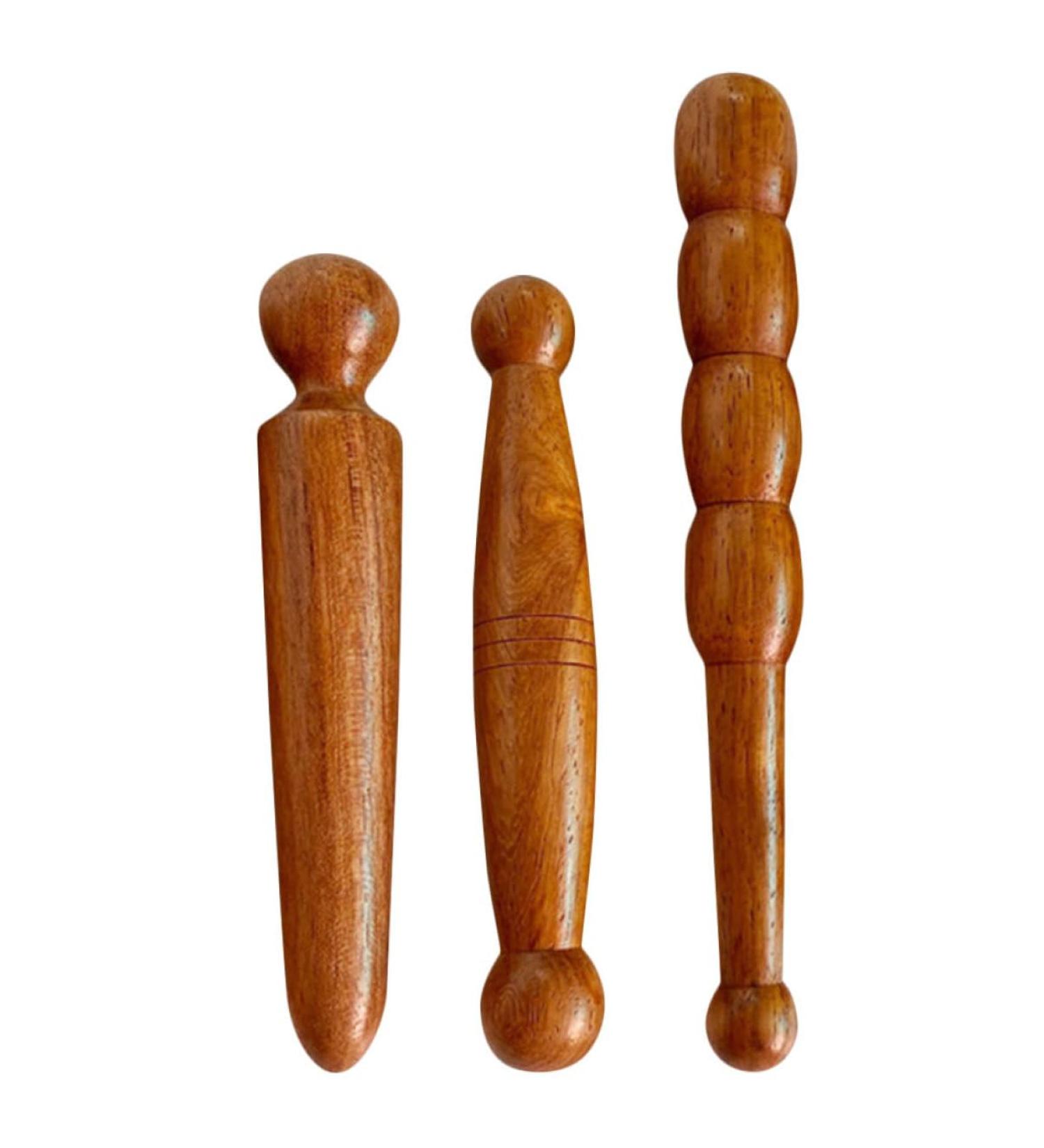 Buy Gleavi 3-in-1 Foot & Neck Massage Device | Wooden Thai Massage Tools for Reflexology & Trigger Point Relief - Buy Online on GoSupps.com