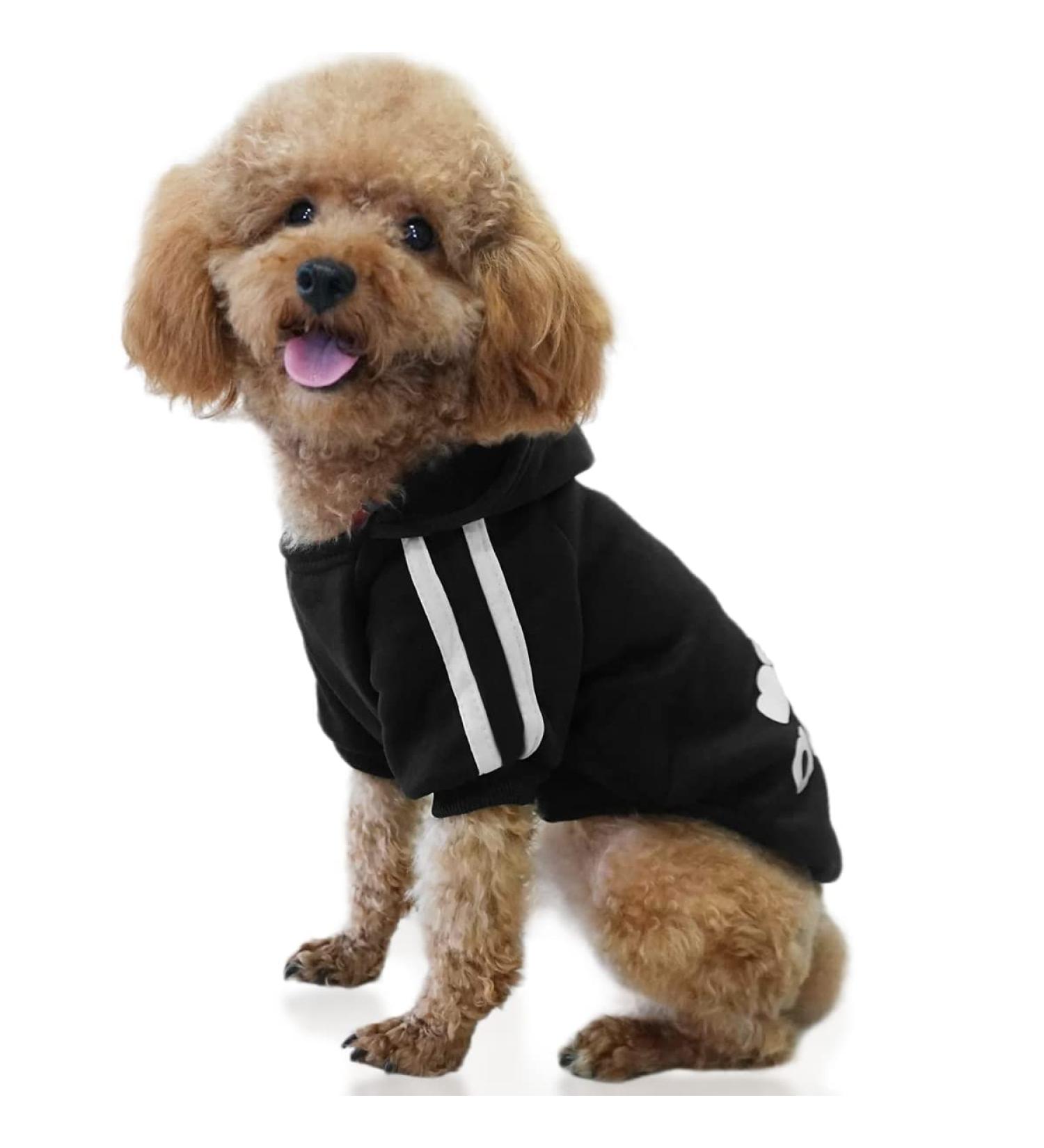 EASTLION Pet Puppy Dog Cat Coat Clothes Hoodie Sweater Costumes Black L L Black - Buy Online on GoSupps.com