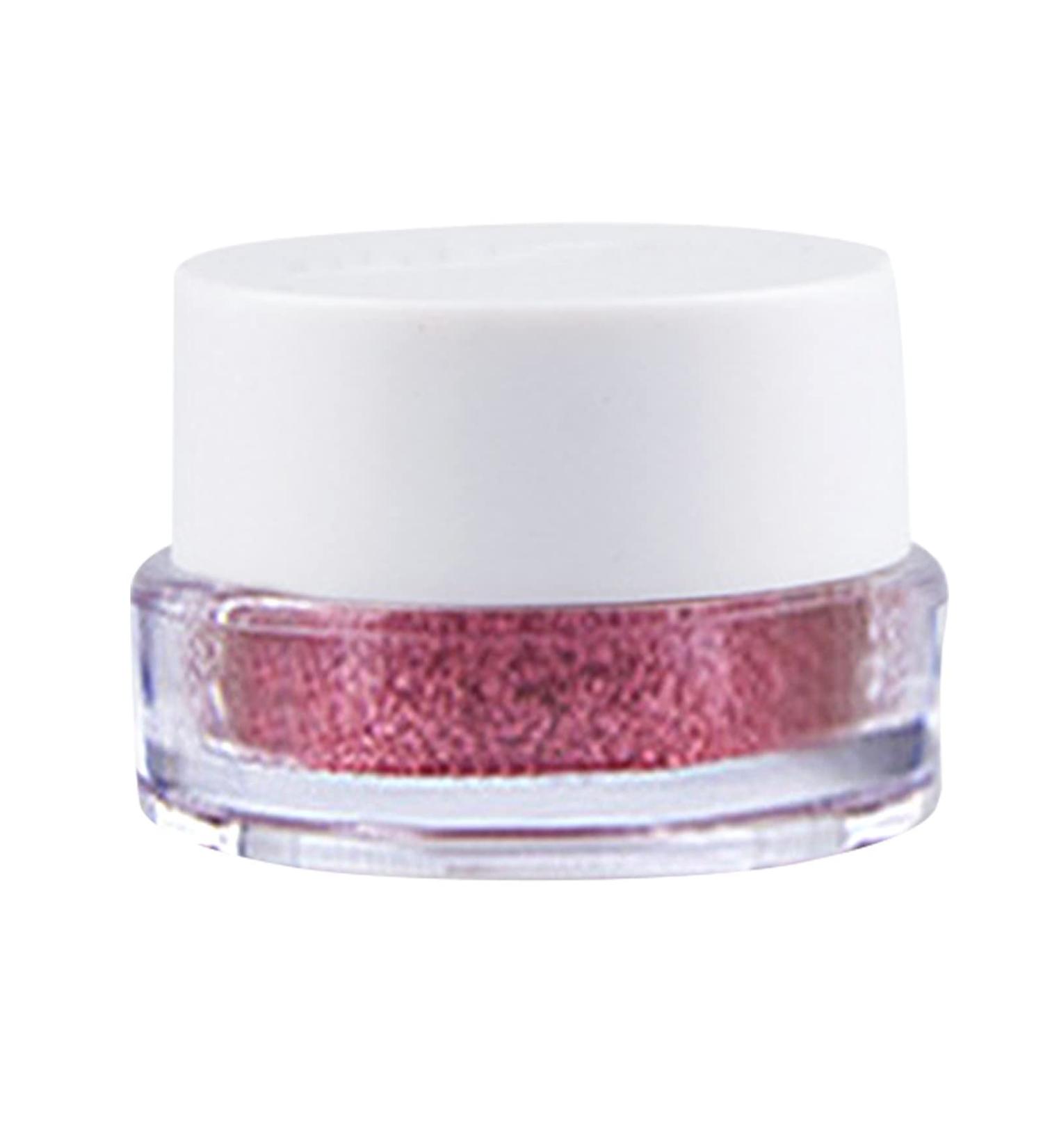 Pearlescent Eye Shadow Natural Lasting Color 7 Colors Optional Wet Eye Shadow Powder Portable Mini Eye Shadow Jar Light Highlighter Makeup (B One Size) One Size B