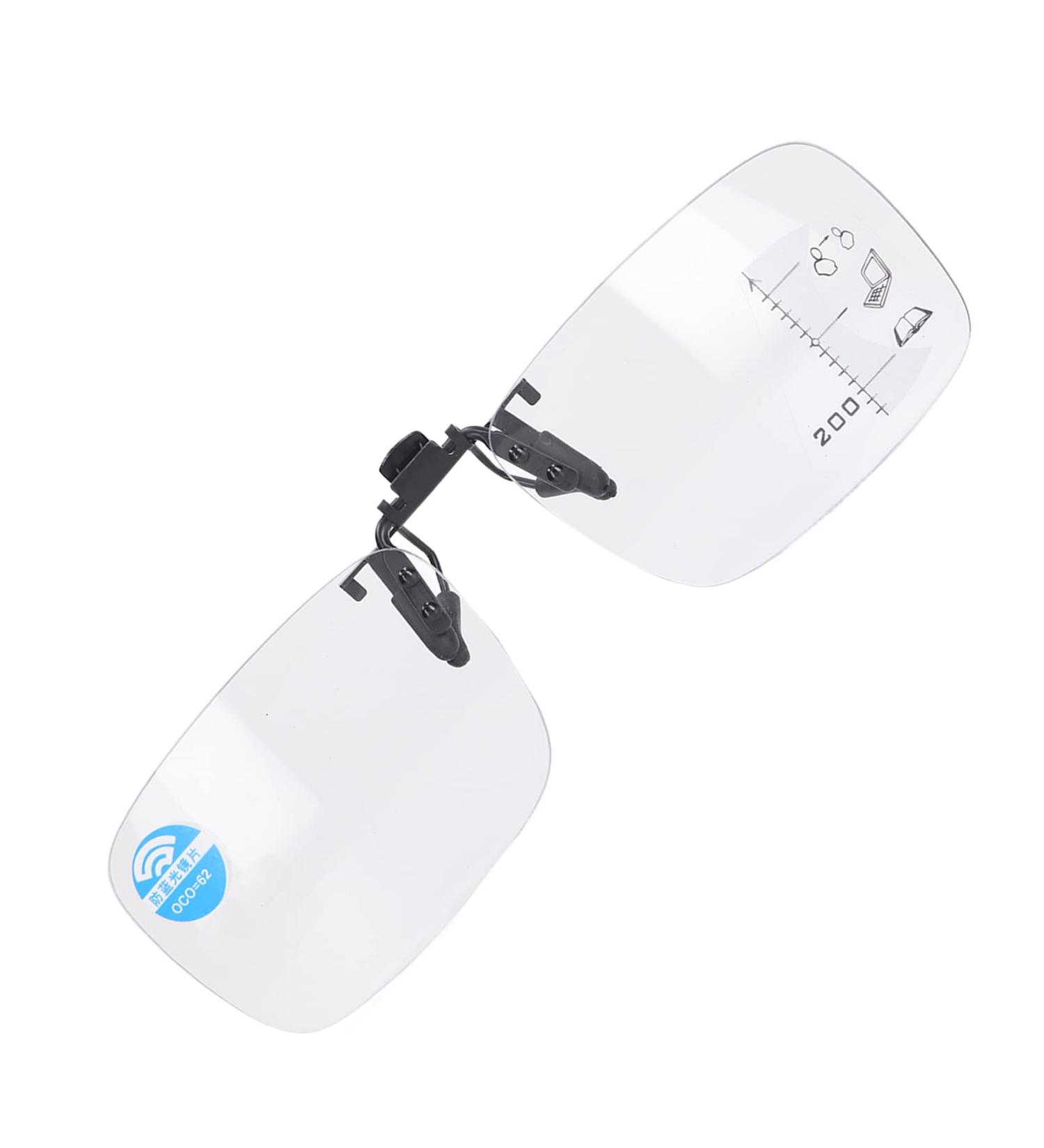 Multi-Focus Reading Glasses with Blue Light Blocking PC Lenses - Clip-On Clear Vision International Shipping - Buy Online on GoSupps.com
