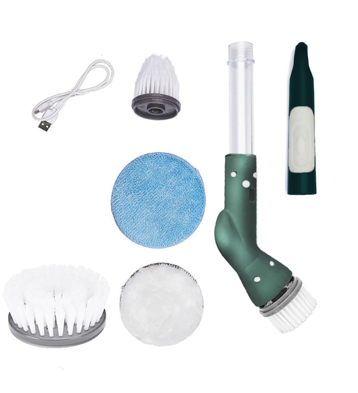 Tovmekdjn Electric Scrubbers Cleaning Brush Scrubbers Adjust Extension Handle Electric Scrubbers Easy Install Green - Buy Online on GoSupps.com