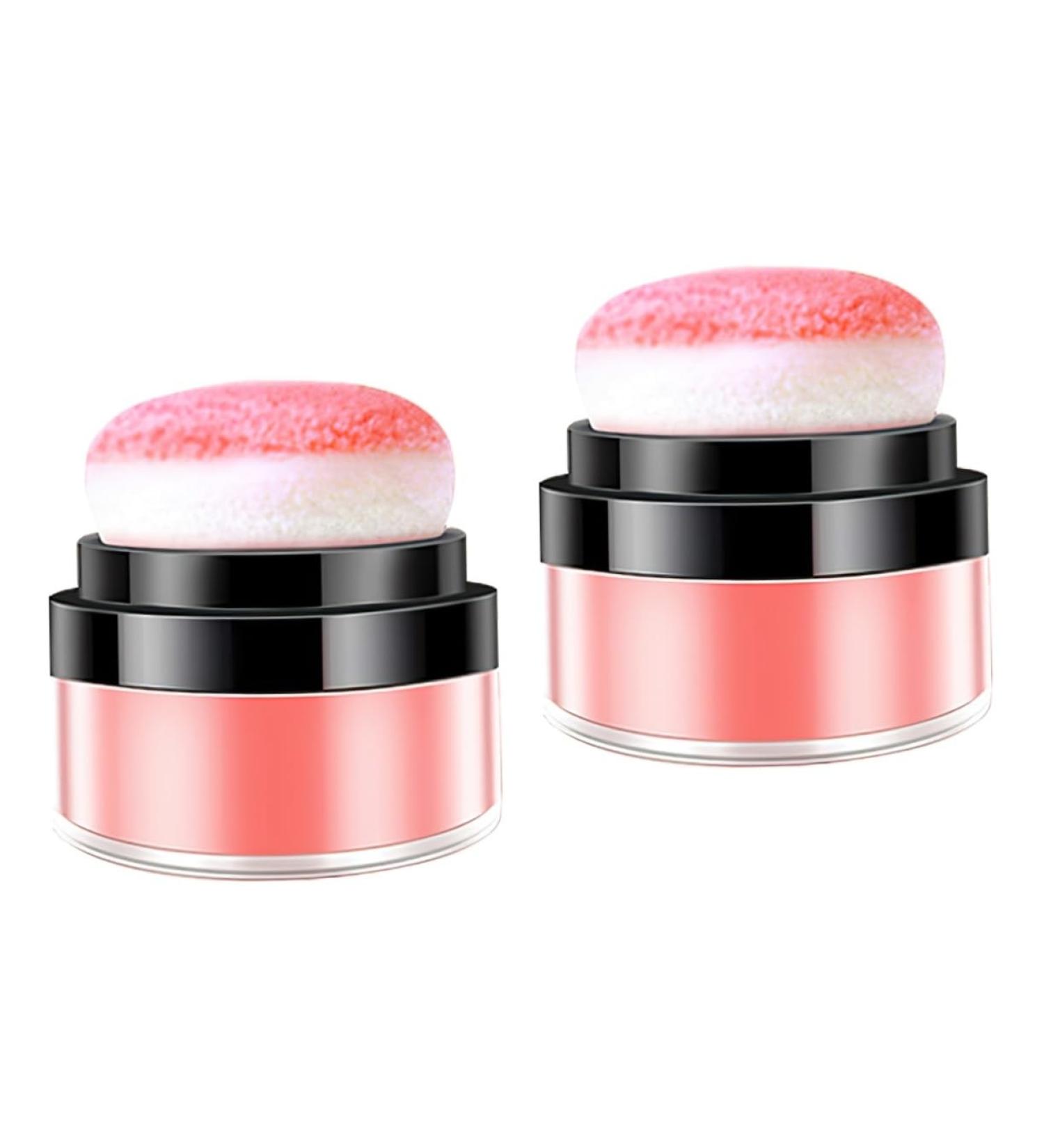 HAPINARY 2pcs Oil Control Cushion Blush Korean Blush Light Pink Blush Creme Blush for Cheeks Plastic Rosy - Buy Online on GoSupps.com
