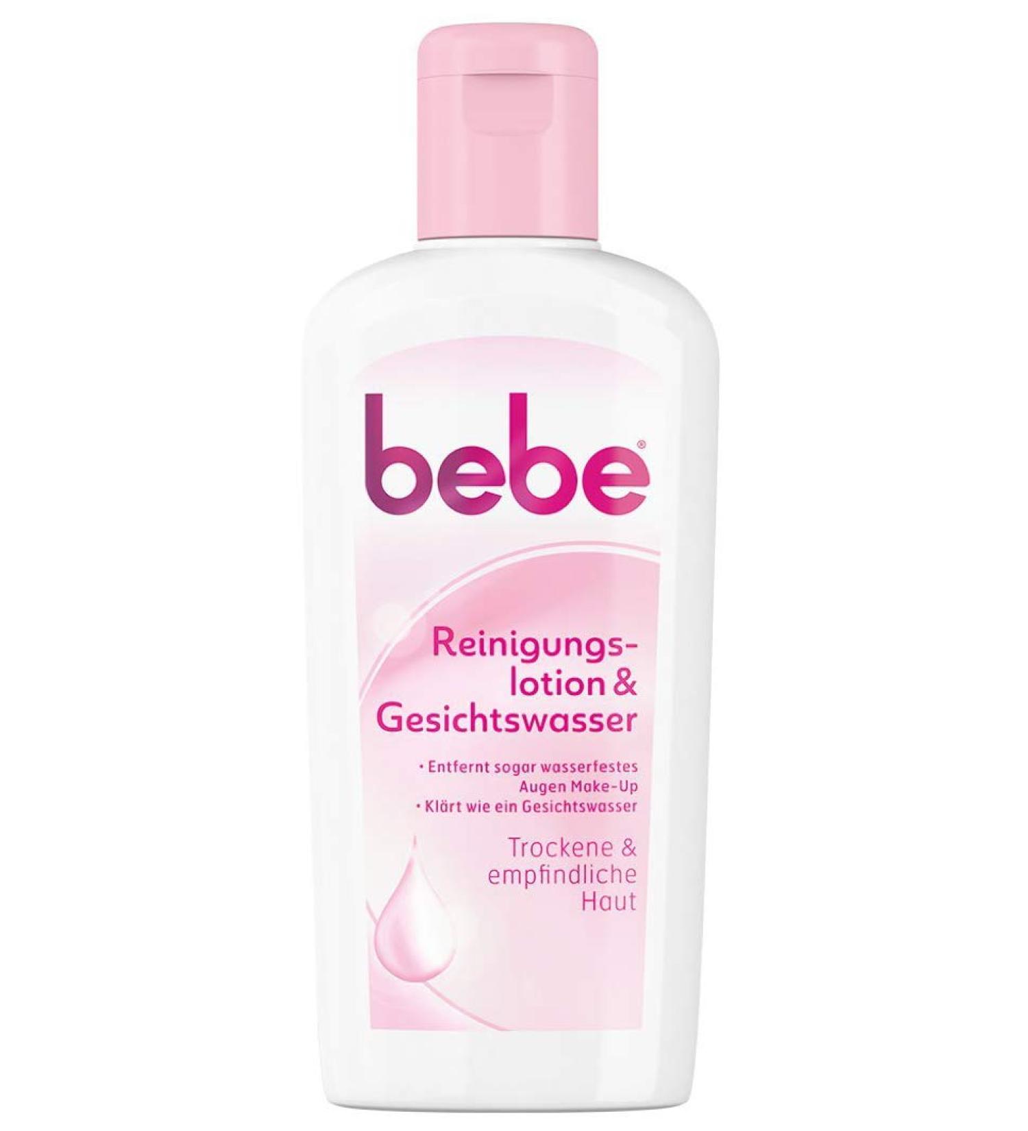 JOHNSON JOHNSON Bebe Cleansing lotion & facial water gentle facial cleansing for sensitive and dry skin 1 x 200 ml