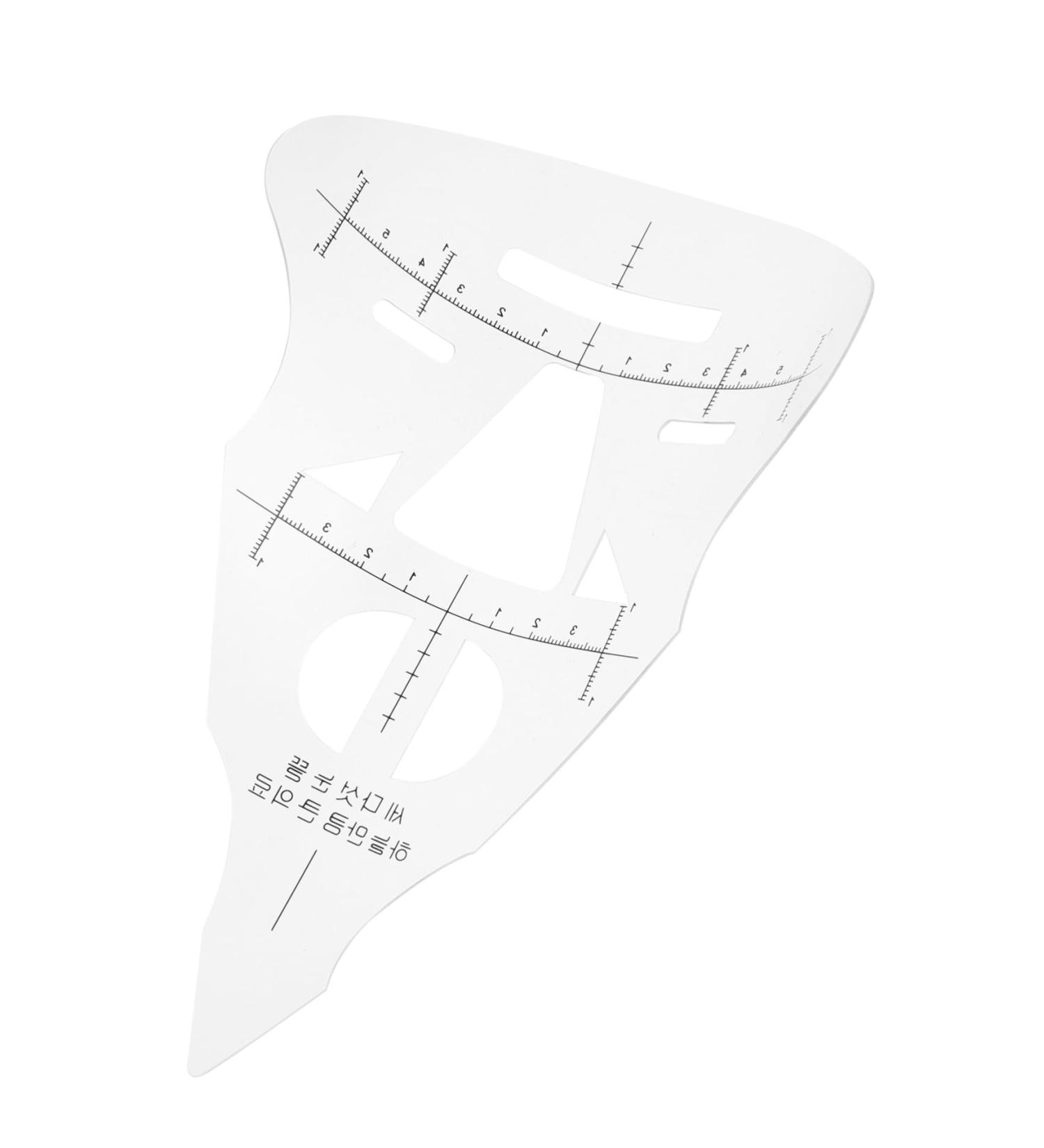 Didiseaon 2 Pcs Threading Tool Make up Kit Eyebrow Tracer Measure Tool Lip Ruler Mold Carved Light Therapy Pen - Buy Online on GoSupps.com