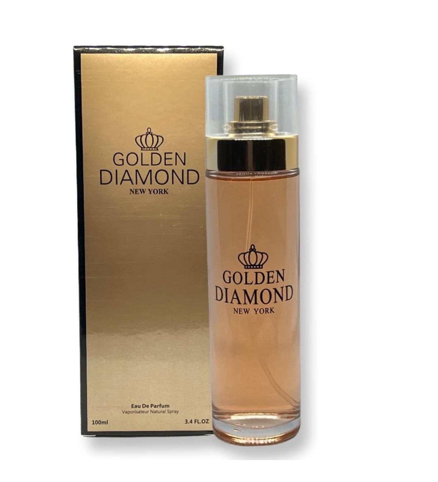 Golden Diamond Eau de Parfum for Women 3.4 Fl Oz Floral Classic Fragrance - Buy Online on GoSupps.com