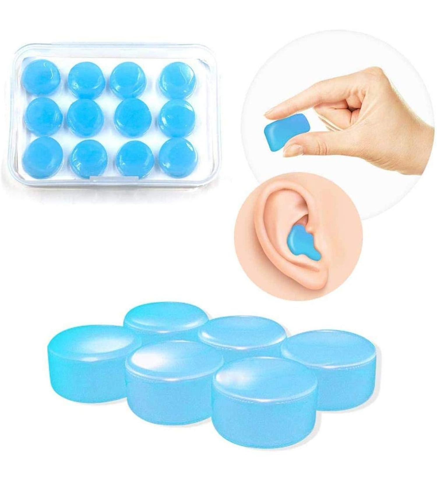 12PCS Silicone Ear Plugs - Quies Noise Cancelling Waterproof & Reusable Sleep Earplugs for Ultimate Comfort | International Shipping Available - Buy Online on GoSupps.com