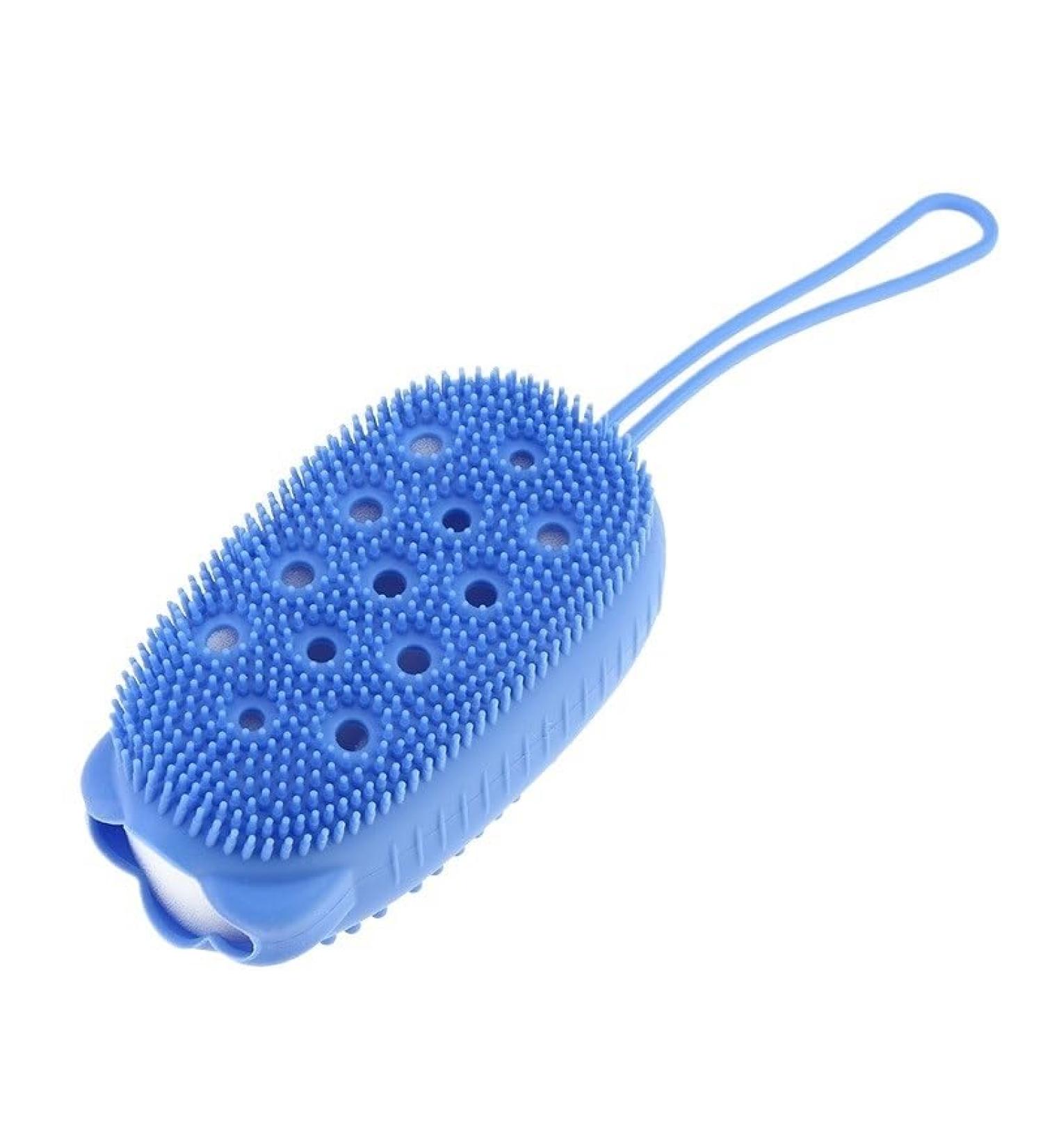 Bath Sponge Silicone Shower Exfoliating Scrub Sponge Bath Brush Skin Cleaning Pad Bathroom Accessories Sponges Bath (Color : C) - Buy Online on GoSupps.com