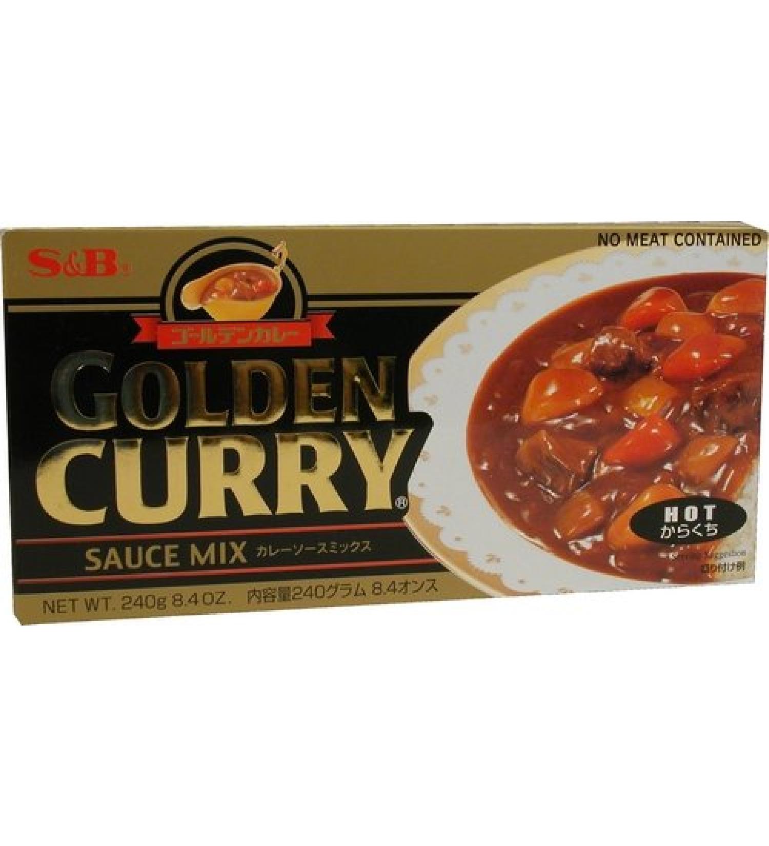 S&B Golden Curry Sauce Mix Hot 8.4-Ounce - Authentic Japanese Flavors | Shop Now - Buy Online on GoSupps.com