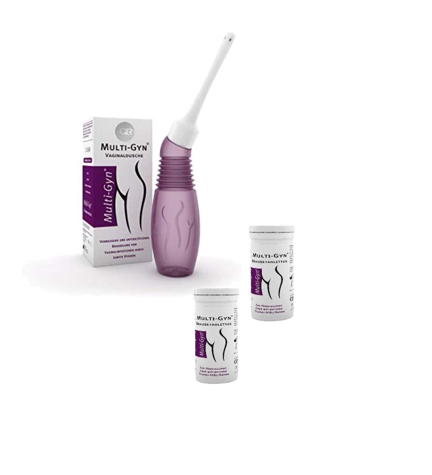Multi-Gyn vaginal shower incl. 10 effervescent tablets + free 2x10 additional effervescent tablets