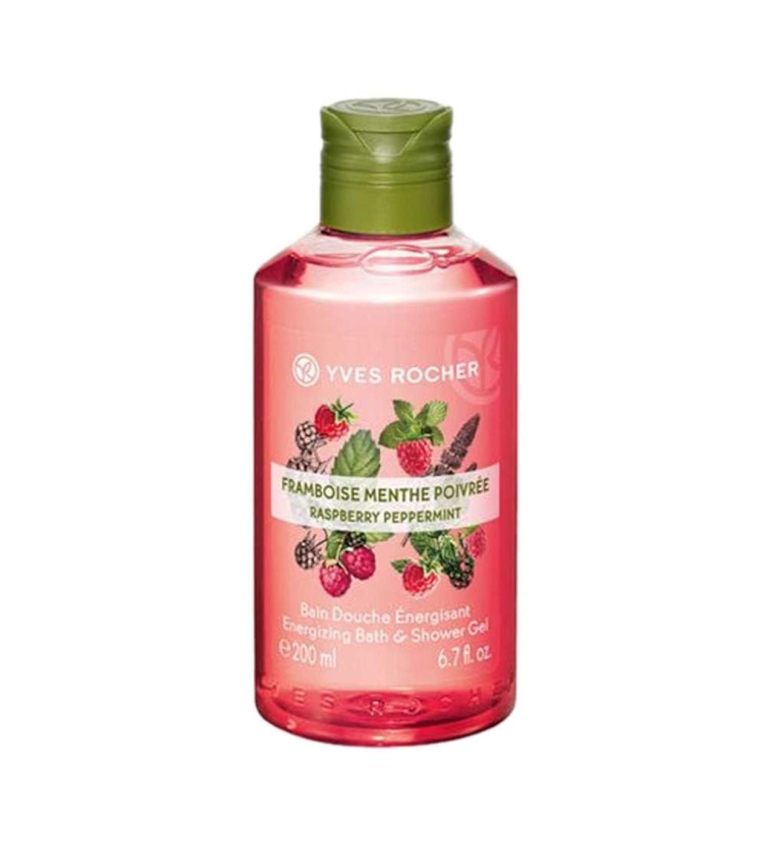 Energizing Bath and Shower Gel Raspberry Peppermint 200ml