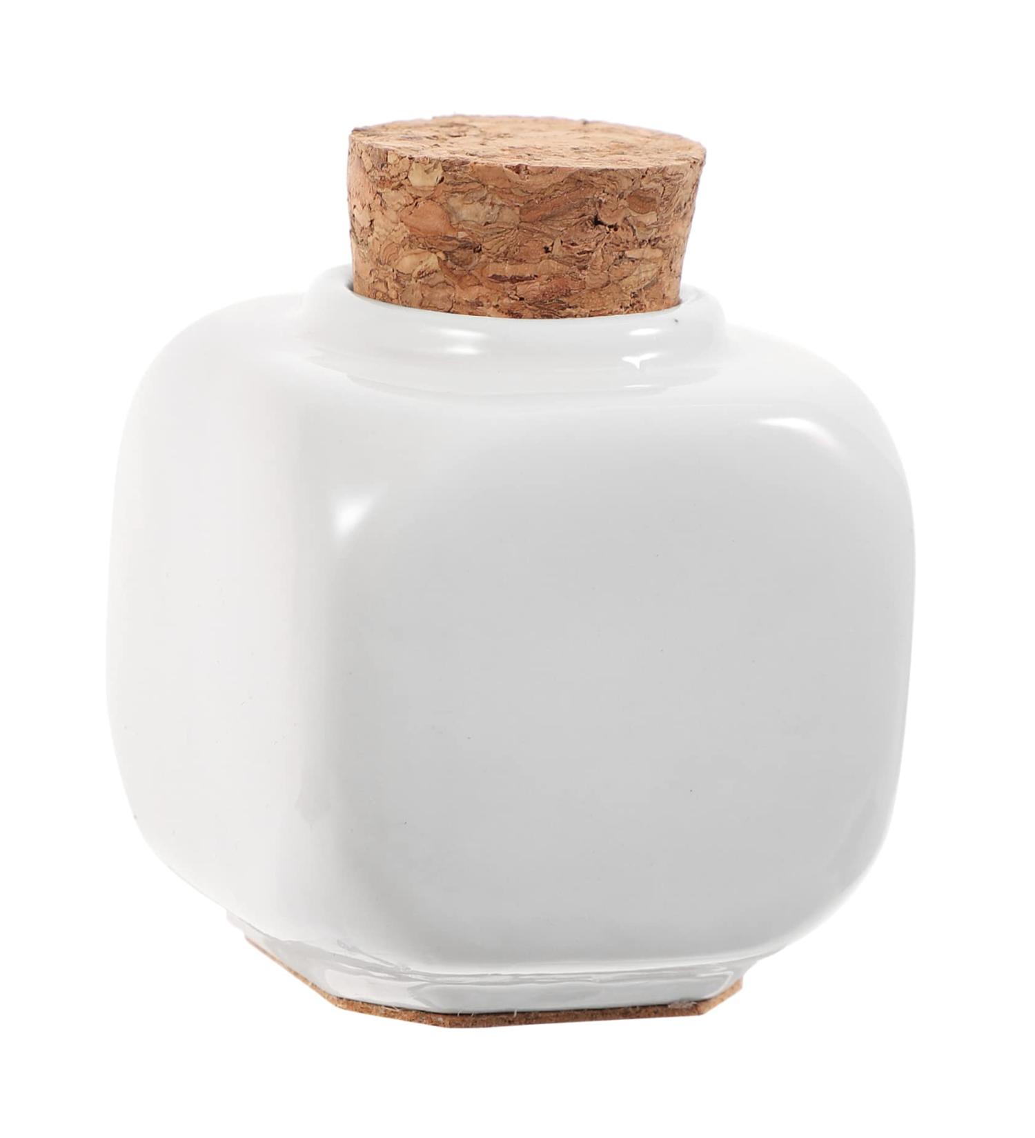 Gogogmee Nail Cup Container Bottle Polymer Clay Charms for Nails Puppy Ear Headband Manicue Cups Powder Bottle Jar Ceramic Bottle with Cork Makeup Containers Bottle Square White Wooden 5.7*3.5cm White - Buy Online on GoSupps.com