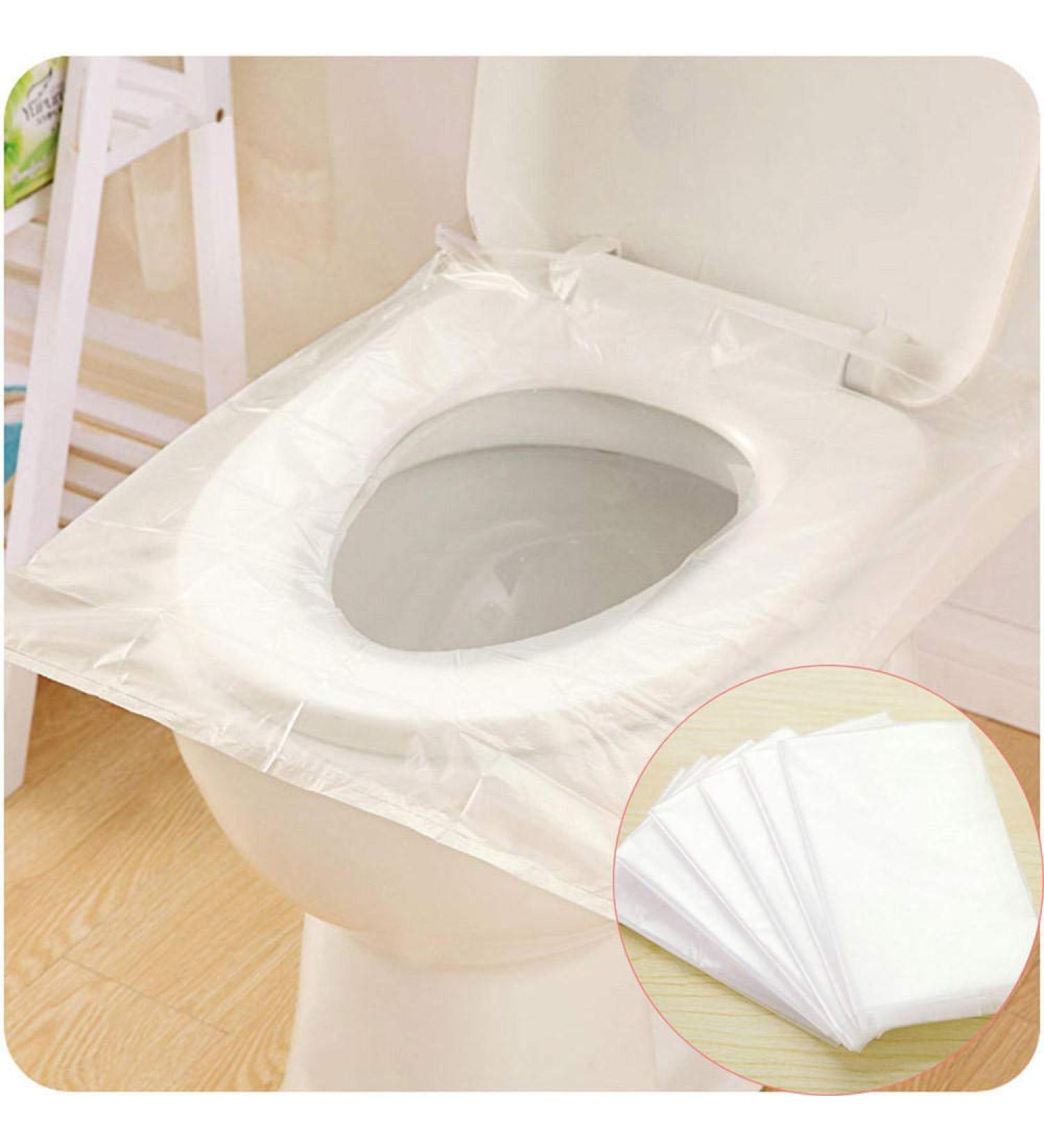 Disposable Toilet Seat Cover Mat Toilet Paper Pad for Travel Camping Bathroom Accessiories Sheets Pocket Size Flushab Universal-12 PCS - Buy Online on GoSupps.com