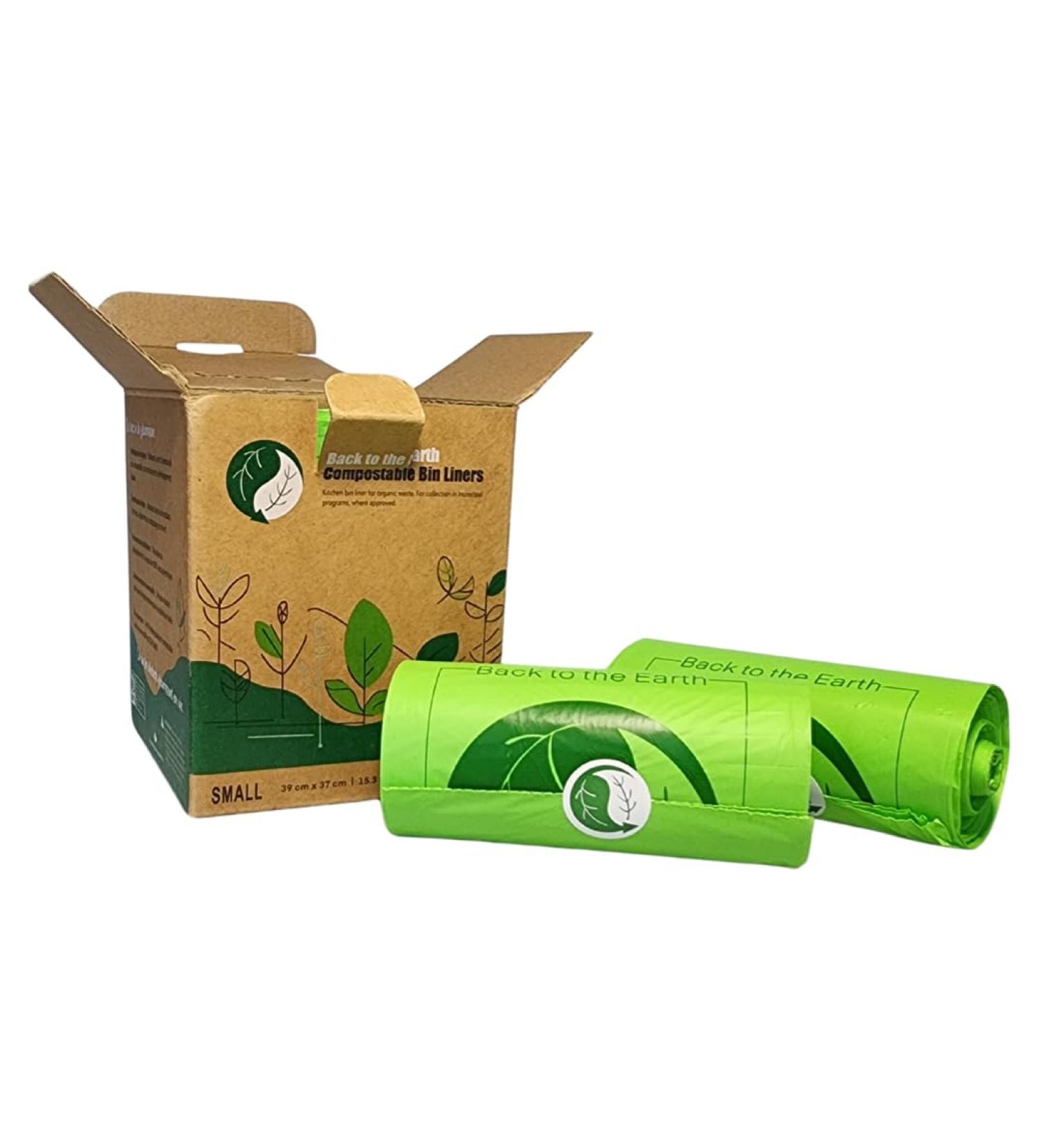 Back to the Earth Biodegradable Plant-Based Compost Bags 7.5 L 39 x 37 cm 100 count - Buy Online on GoSupps.com