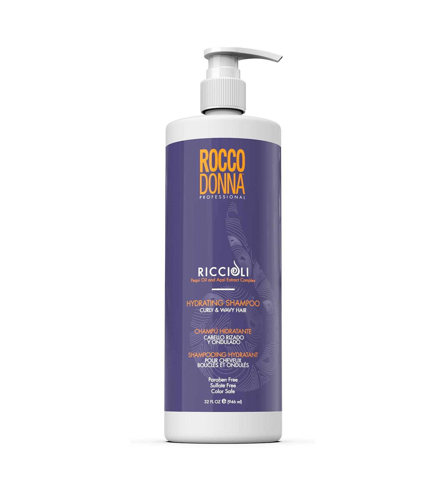 Rocco Donna Hydrating Curl Shampoo | Moisture & Control for Curly/Wavy Hair | Infused with Pequi Oil & Acai Extract | 32 oz - International Shipping Available - Buy Online on GoSupps.com