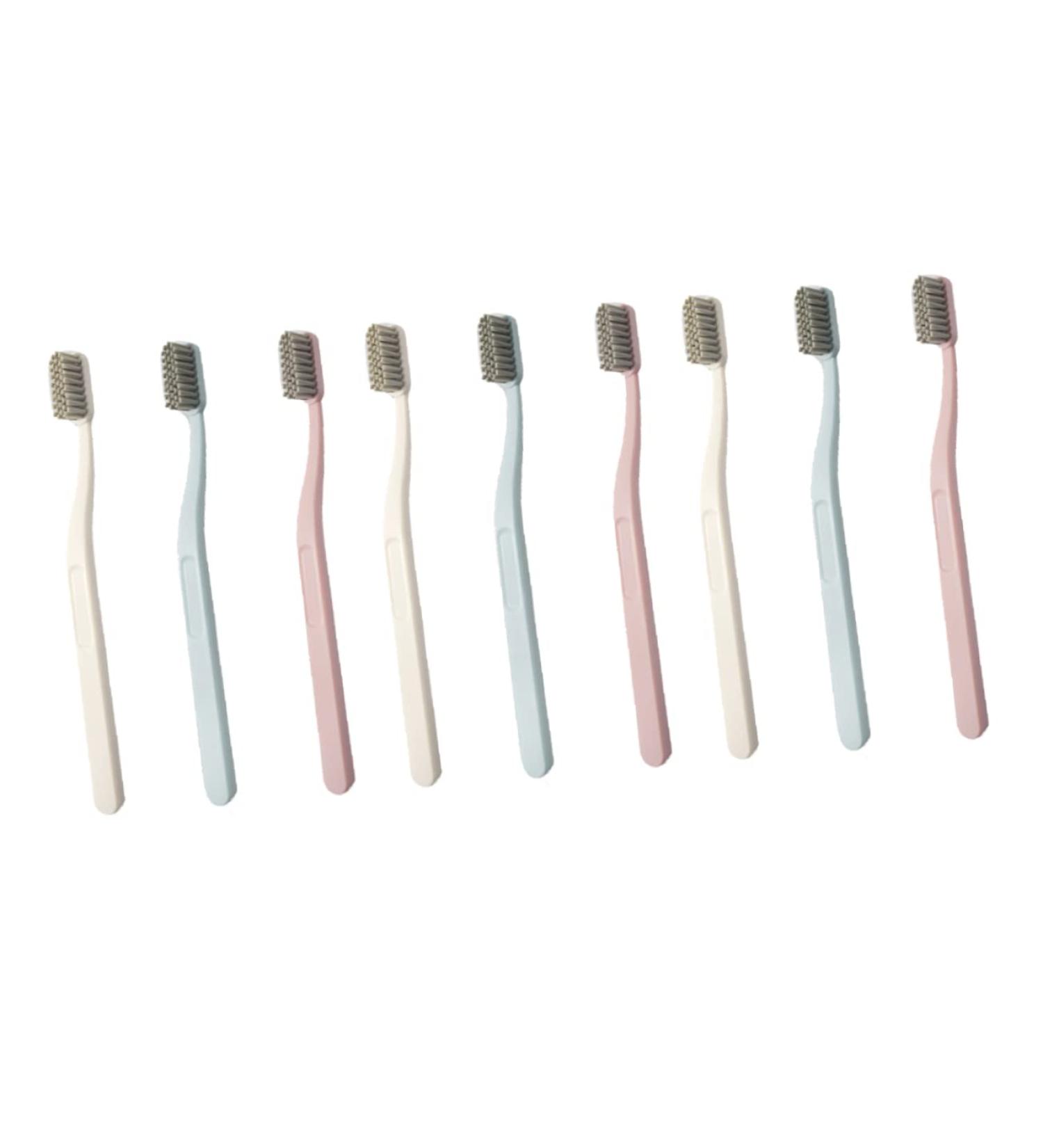 Buy HOMSFOU 9 Pcs Wooden Straw Travel Toothbrush Set - Eco-Friendly & Portable | International Shipping Available - Buy Online on GoSupps.com