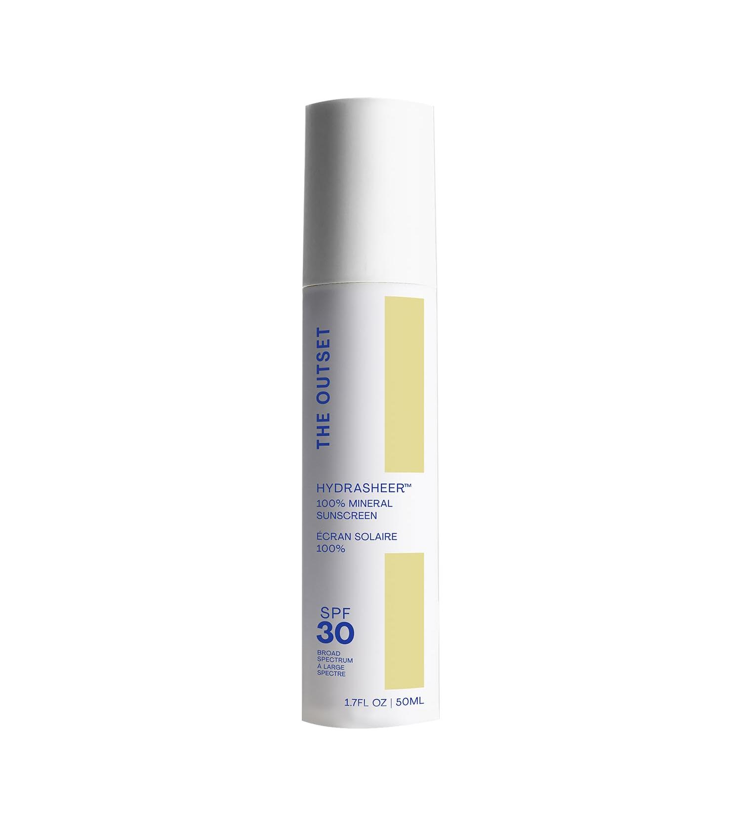 Shop Outset Hydrasheer 100% Mineral Sunscreen SPF 30 - Lightweight Vegan & Clean for Sensitive Skin - International Shipping Available - Buy Online on GoSupps.com