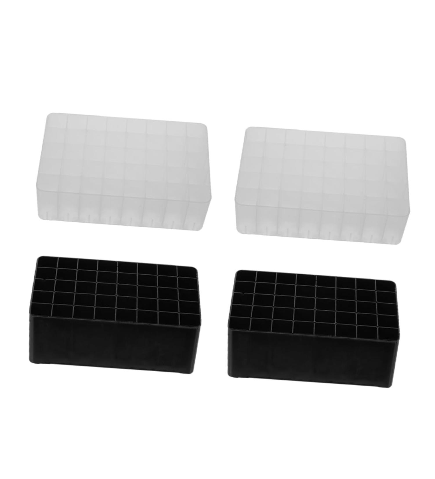 PLAFOPE Plastic Tray 4pcs Boxes Stationery Organizer 40 Slot Pen Holder Nail Cosmetics Organizer Container Chassis Brush - Buy Online on GoSupps.com