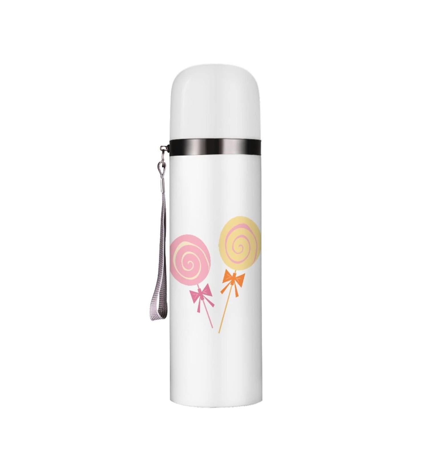 Cartoon Lollipop Insulated Water Bottle 19 OZ Stainless Steel Travel Mug For Drink Sports Camping Hiking Outdoors - Buy Online on GoSupps.com