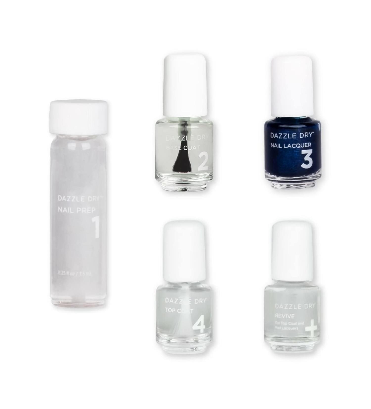 Dazzle Dry Mini Kit 4 Step System - Justice Dark Blue Shimmer with Teal Speckle (5 Piece Kit) - Buy Online on GoSupps.com