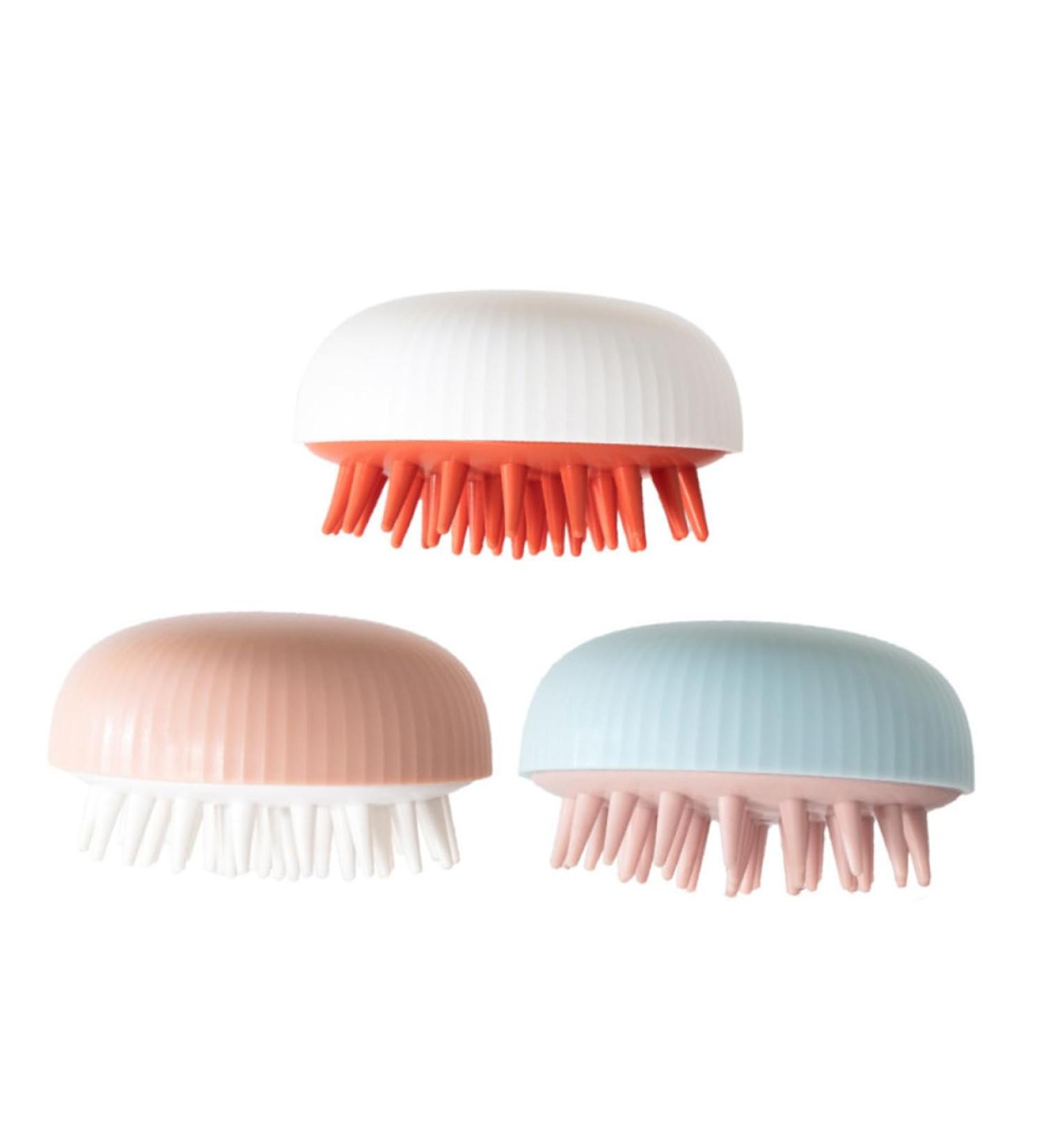 Magiclulu 3-Piece Shampoo Brush Set | Dual Use Hair Massager & Cleaning Comb for Scalp Care | International Shipping Available - Buy Online on GoSupps.com