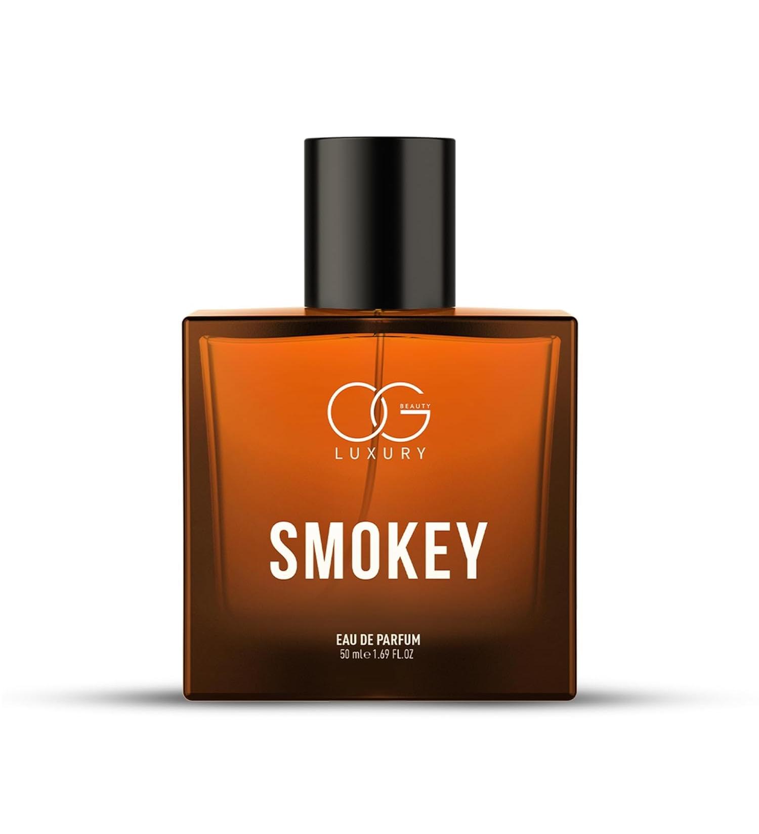 OG BEAUTY LUXURY Smokey Eau De Parfum Perfume for Men with Aged Whisky & Sandalwood | Premium Long-Lasting Smoky & Woody Fragrance 50ml - Buy Online on GoSupps.com