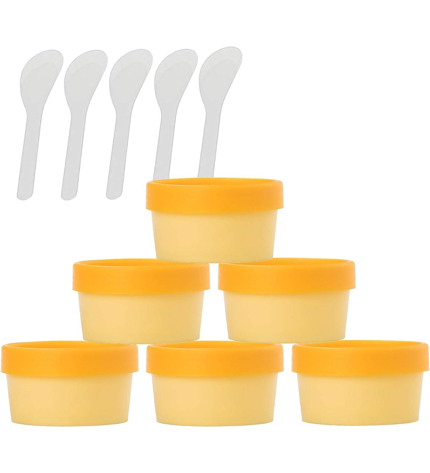 empty jars with lids cosmetic jar B0CKBVKX5Z6 PC Empty 200ml Pink Facial Mask Wide Mouth Plastic Jars 200g Leakproof Cosmetic Pot Container with Lids with 6 PC Spatula (Color : Roze Size : 100ml) ( - Buy Online on GoSupps.com