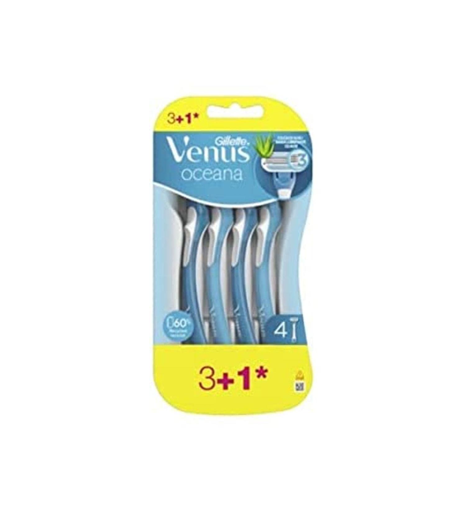 Buy Gillette Venus Oceana 3+1 - Premium Women's Razor for Smooth Shaving | International Shipping Available - Buy Online on GoSupps.com
