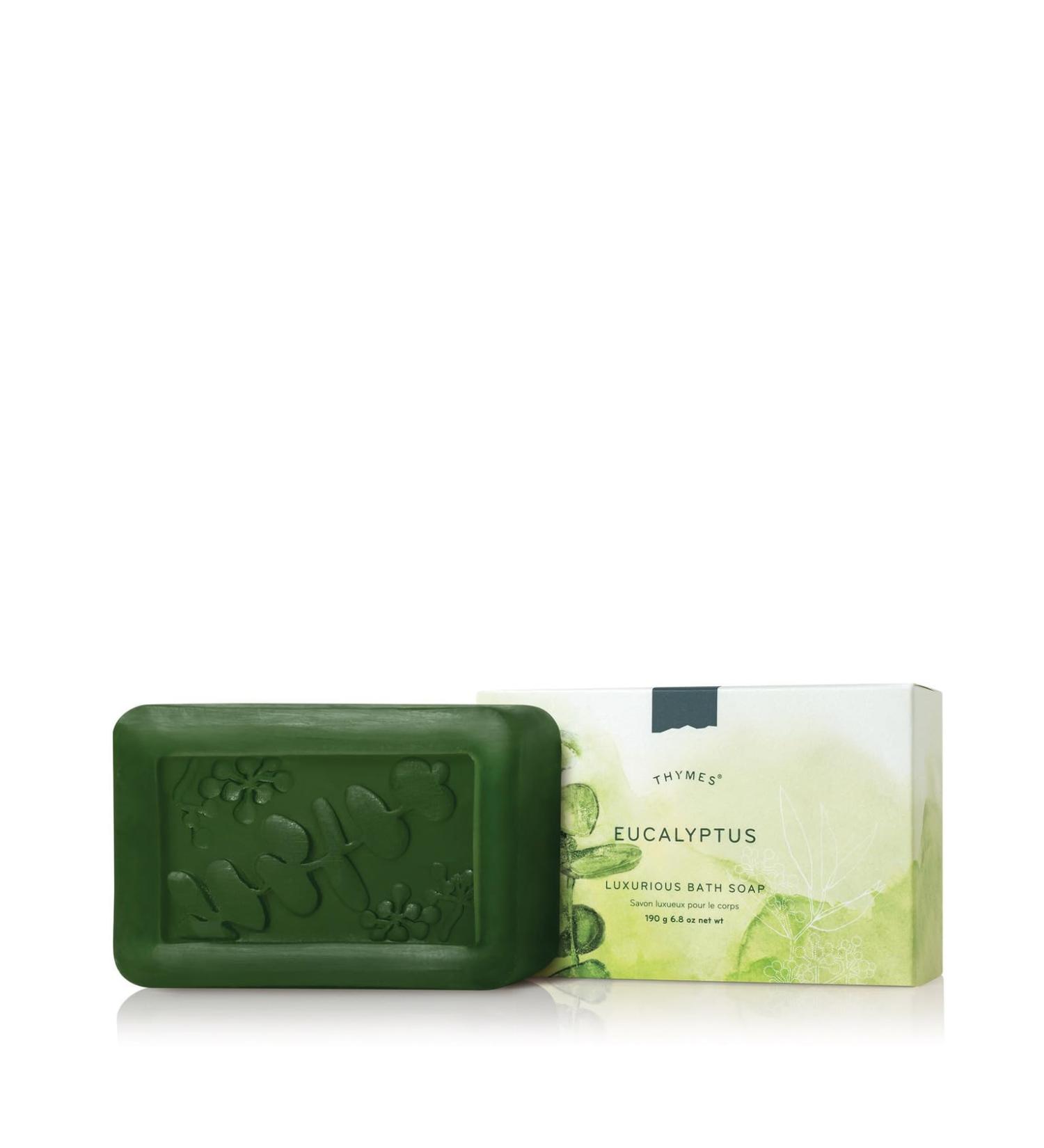 Thymes Eucalyptus Bar Soap - 6 Oz | Refreshing Eucalyptus Scent | International Shipping Available - Buy Online on GoSupps.com