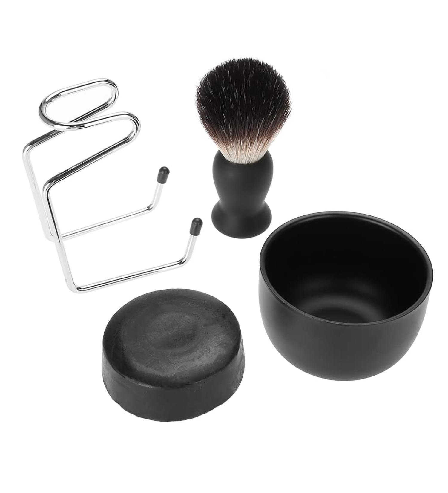 Wallfire Men s Beard Shaving Tool Set | Brush Stand Soap & Bowl for Home & Travel | Premium Barber Essentials - Buy Online on GoSupps.com