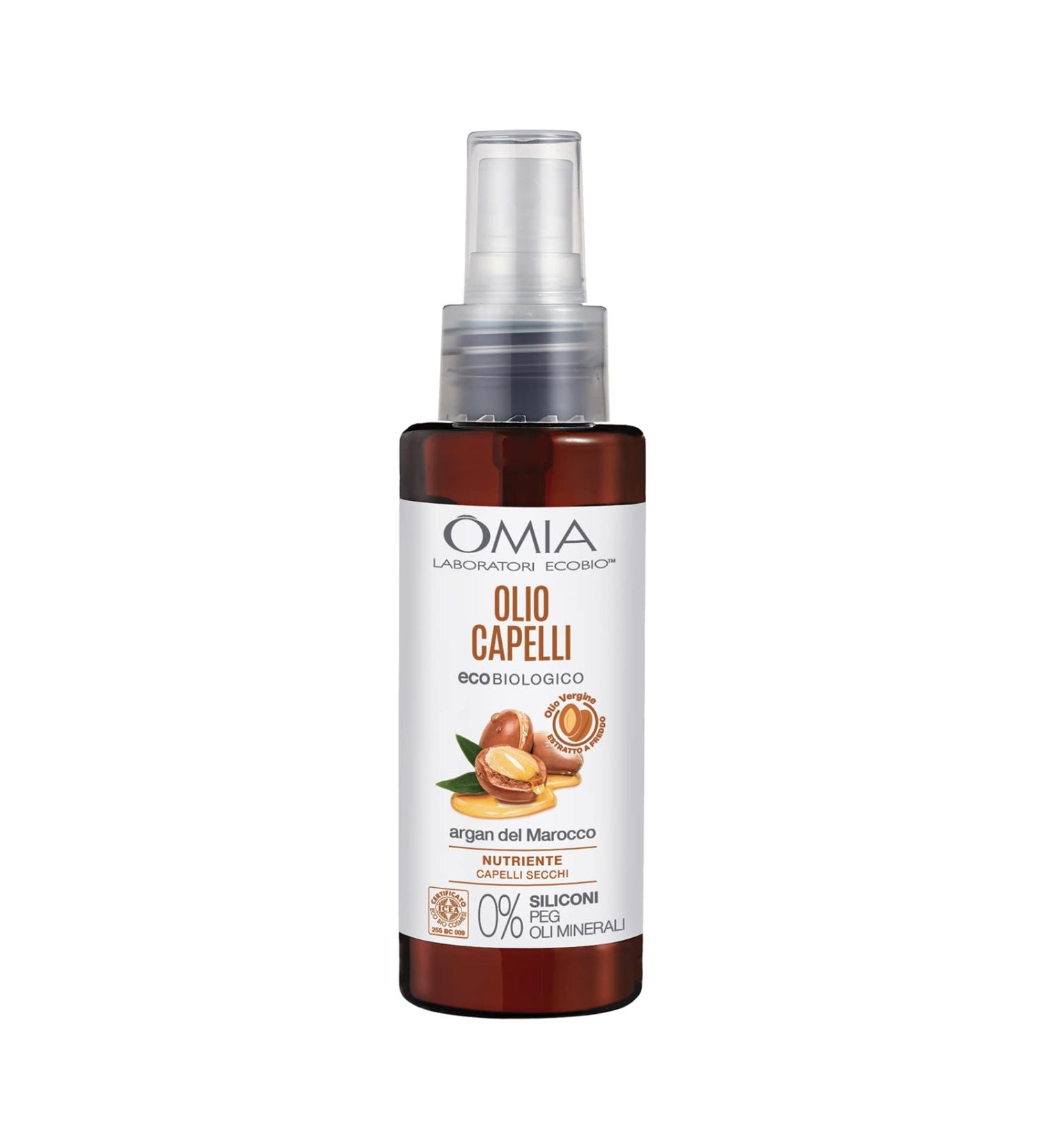 Omia Bio Argan Oil for Dry Hair | Nourishing & Restructuring | Silicone-Free | 100ml Shop Internationally! - Buy Online on GoSupps.com