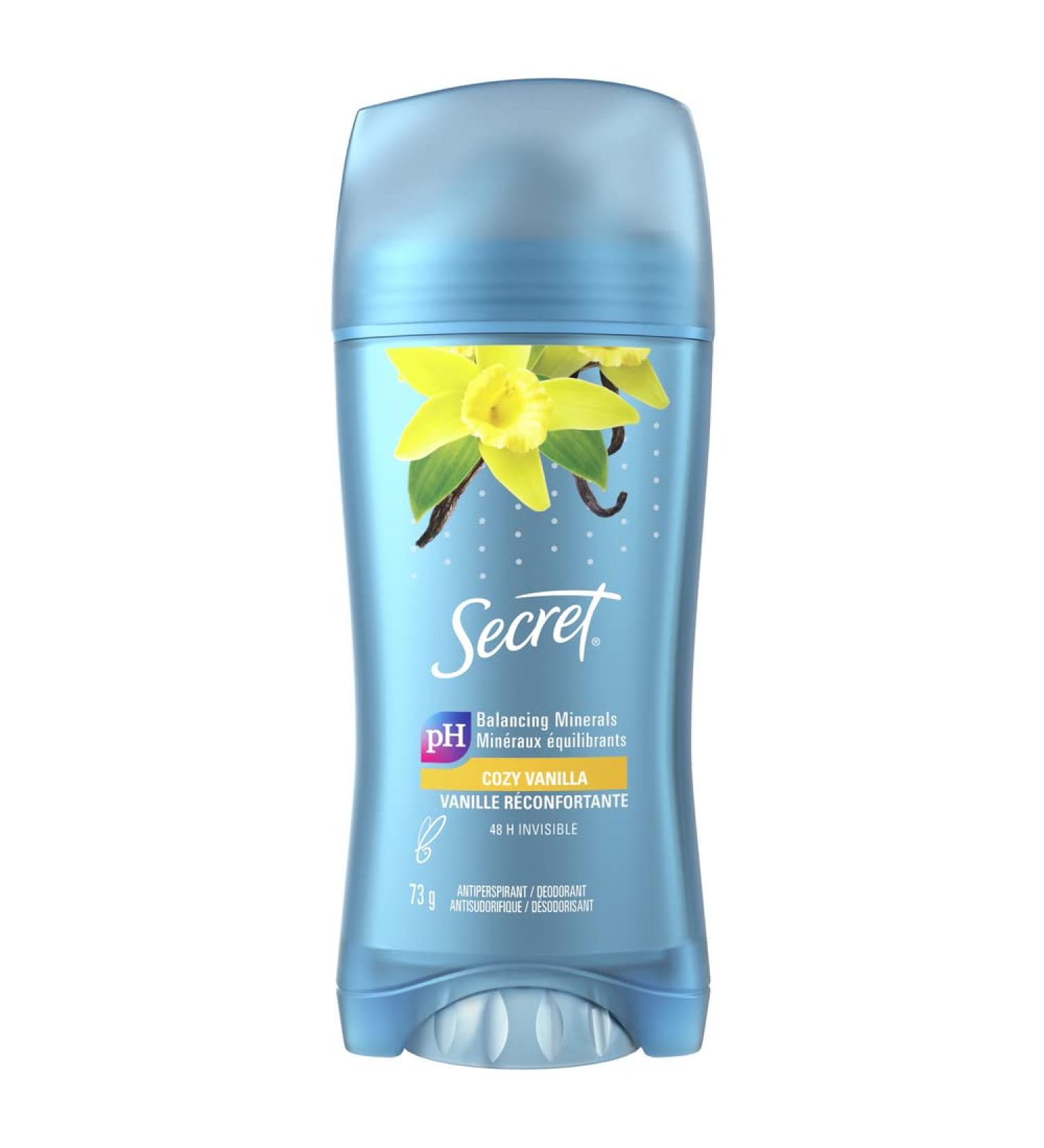 Secret Invisible Solid Antiperspirant and Deodorant Vanilla Scent 73 g Deodorant 73 g (Pack of 1) - Buy Online on GoSupps.com
