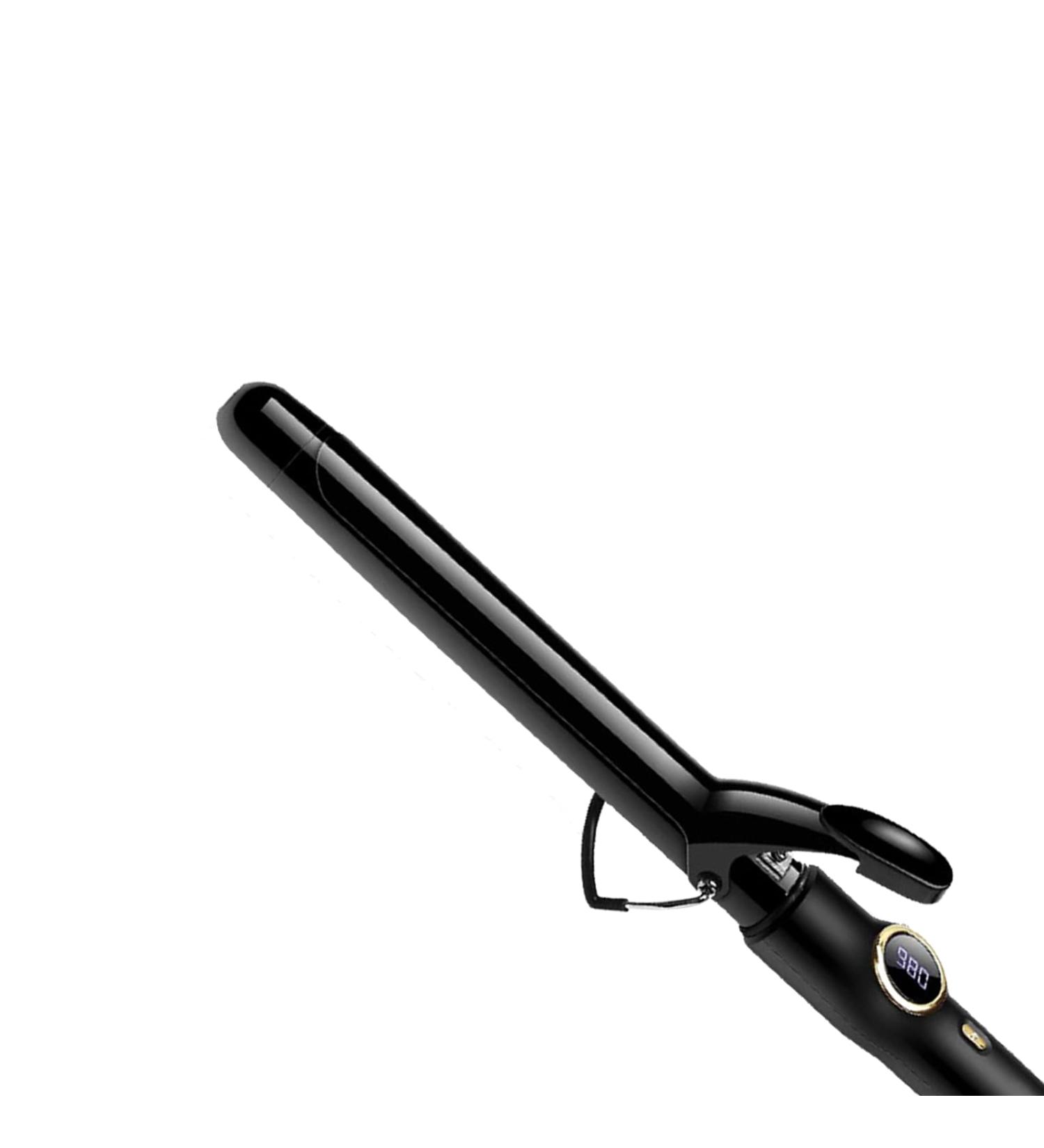 Buy Long Barrel Curling Iron - Ceramic Tourmaline Curl Wand with 5 Heat Settings Digital Control for All Hair Types - Up to 980 F - Black - Buy Online on GoSupps.com