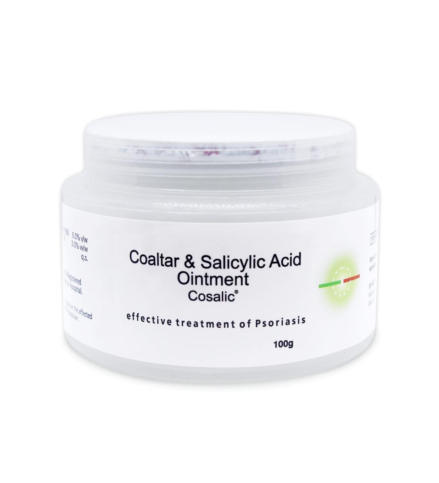 Psoriasis Coal Tar Salicylic Acid 100gm (3.52 oz) for Dry, Itchy Skin Relief - Buy Online on GoSupps.com