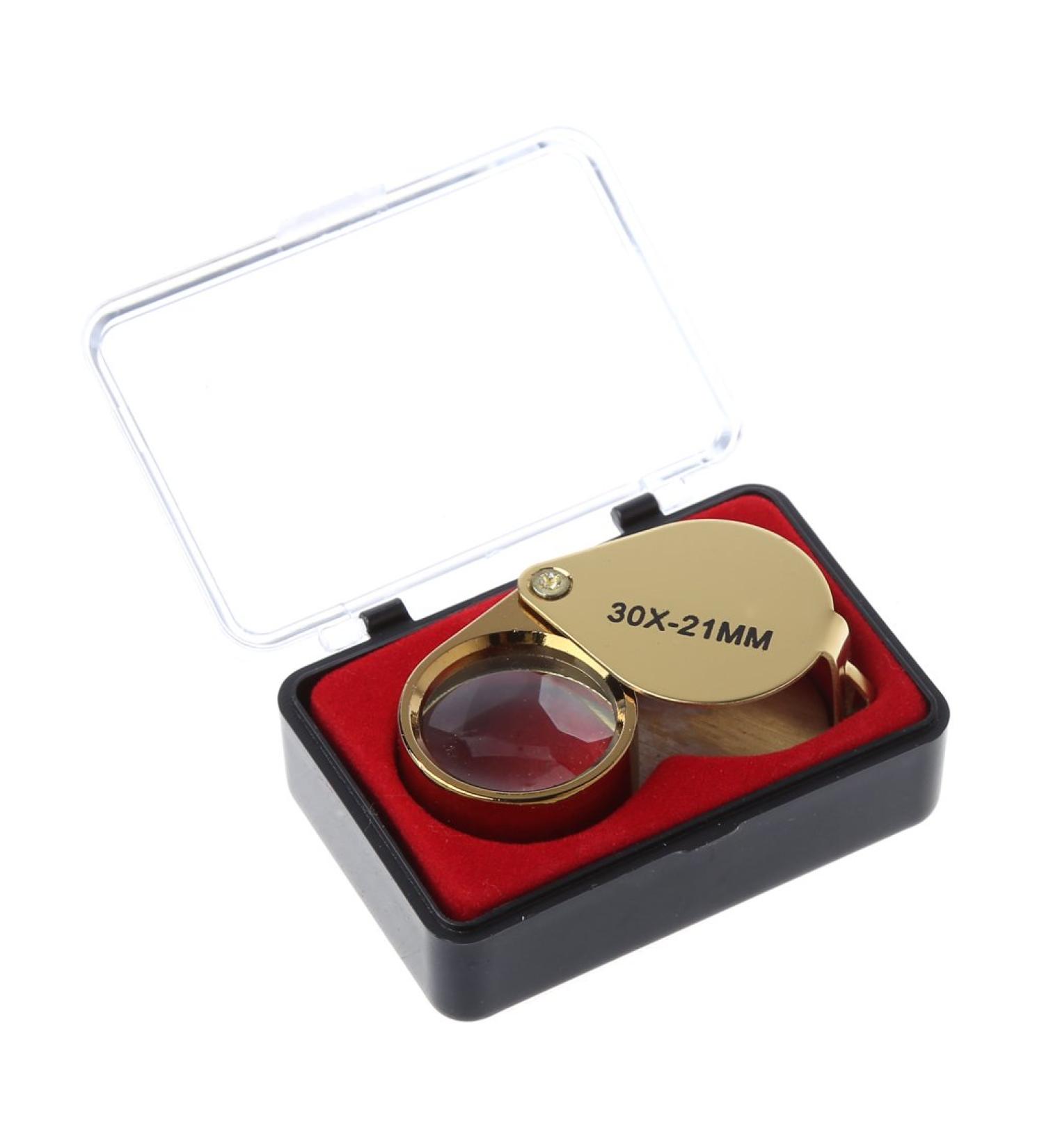 Portable Jewelers Eye Loupe Magnifier Magnifying Glass Jewelry Diamond 30x21mm Small Gift - Buy Online on GoSupps.com