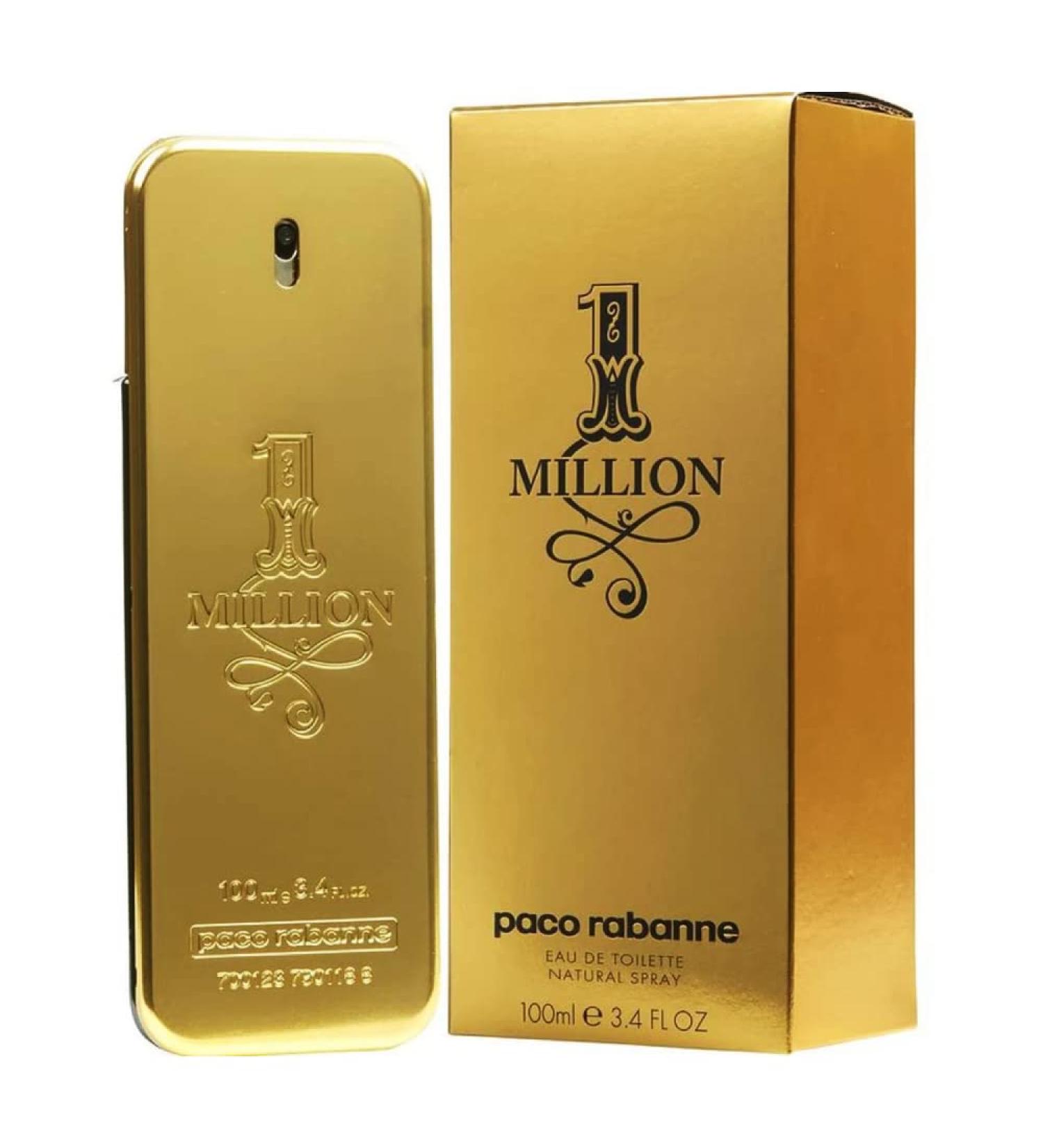 Paco Rabanne 1 Million for Men Eau de Toilette Spray 3.4 Fl Oz Plain Box - Buy Online on GoSupps.com