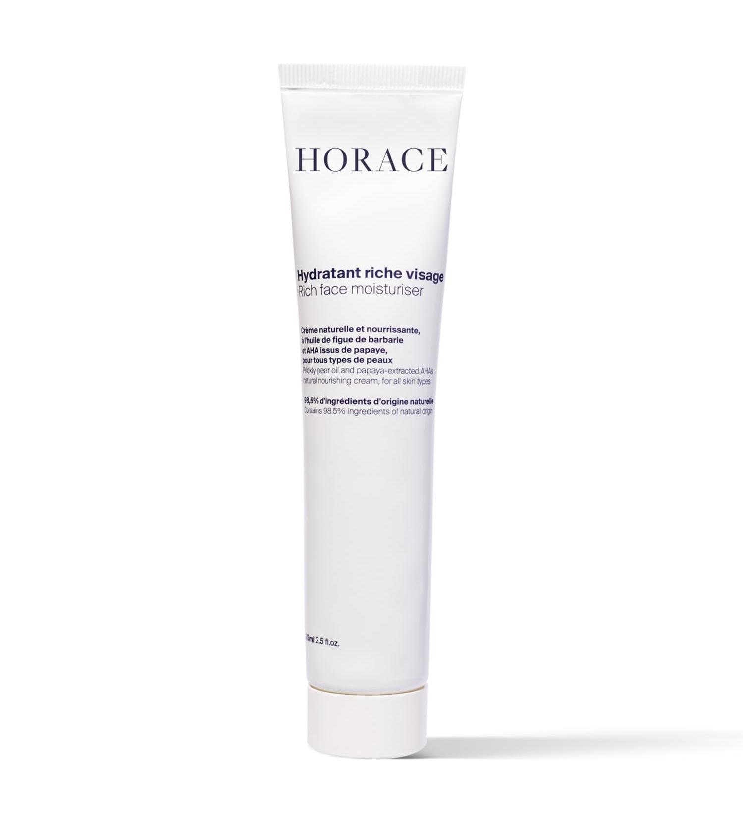 HORACE Rich Face Moisturiser for Men - Hydrating Cream with Organic Prickly Pear Oil and Shea Butter - Moisturising Skincare for All Skin Types - Unscented 75 ml - Buy Online on GoSupps.com