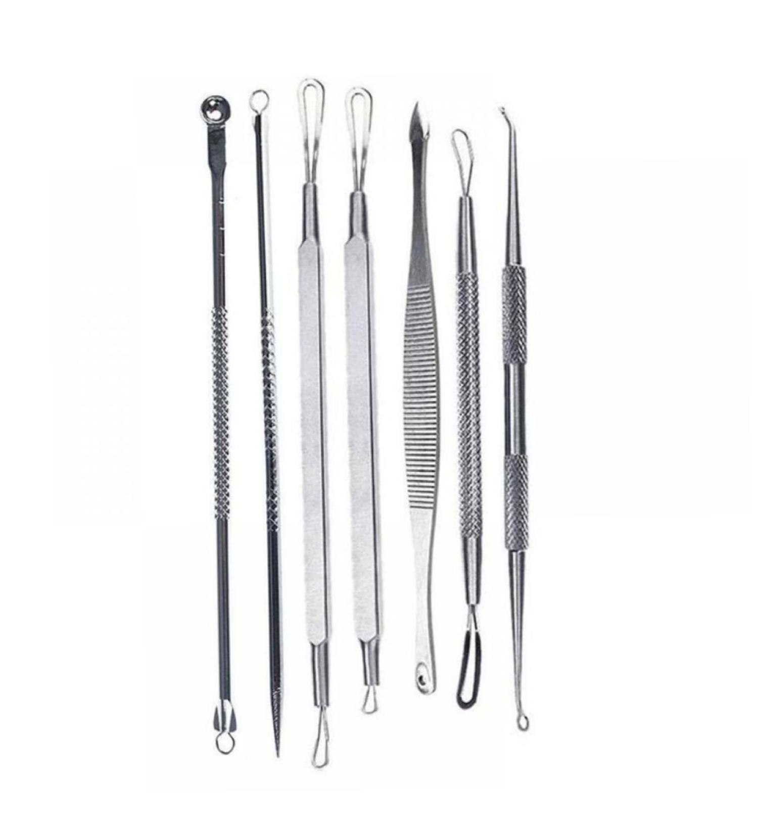 NOLITOY 7pcs Blemish Kit Pimple Comedone Extractor Blackhead Tool Remover 1 count (Pack of 1) - Buy Online on GoSupps.com