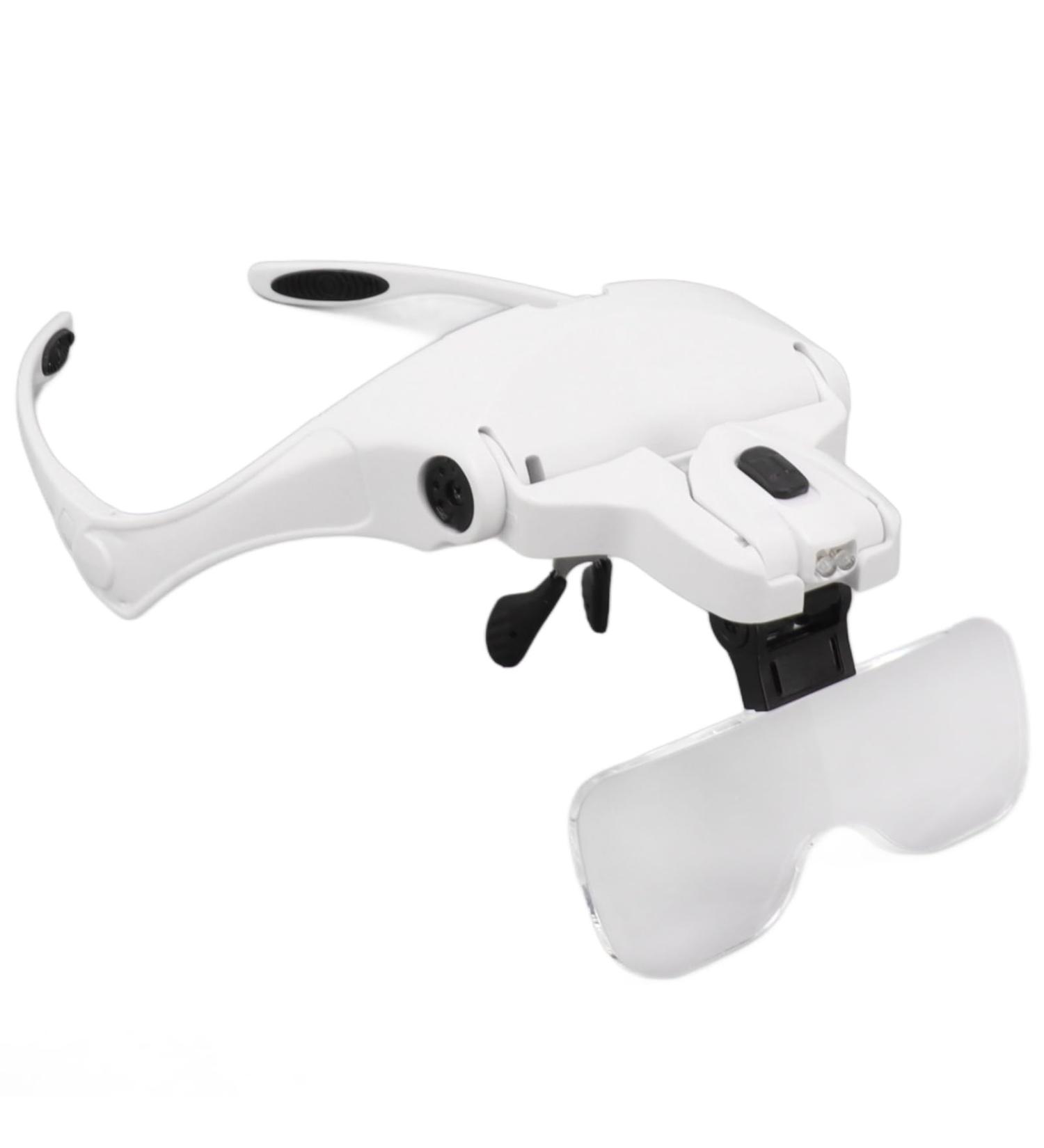Headband Magnifier 3 .5X HeadMounted 1.5X Maintenance Head Mount Reading HighDefinition Jewelry Appraisal Magnifying Glass with Magnifying Glass Light for Led 2X 2.5X 1X - Buy Online on GoSupps.com