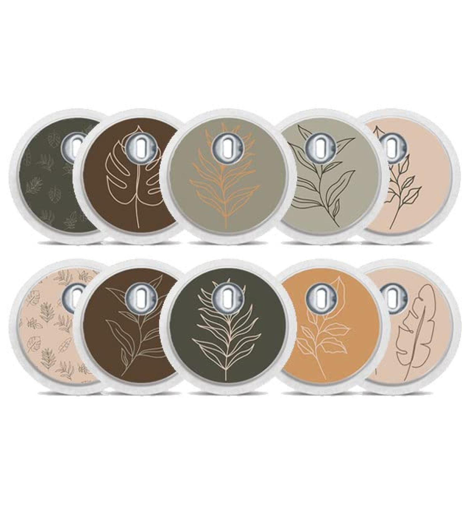 FreeStyle Libre 3 Sensor Sticker Set of 10 - Leaf Designs | Diasticker | Durable & Stylish Sensor Stickers - Buy Online on GoSupps.com