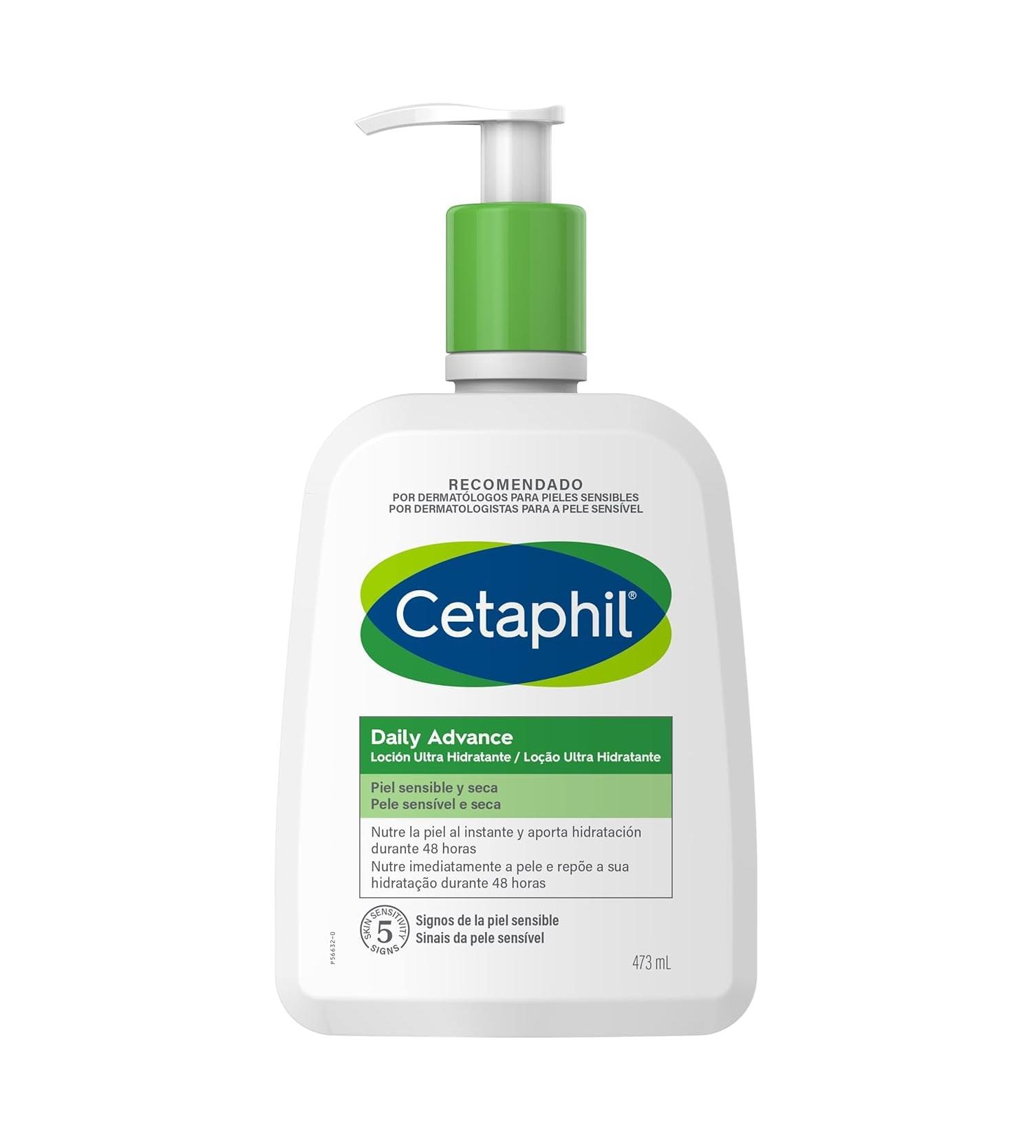 Galderma Laboratories Cetaphil Daily Advance Ultra Moisturizing Lotion 473 ml for sensitive and dry skin with 9 moisturizing ingredients perfumefree - Buy Online on GoSupps.com