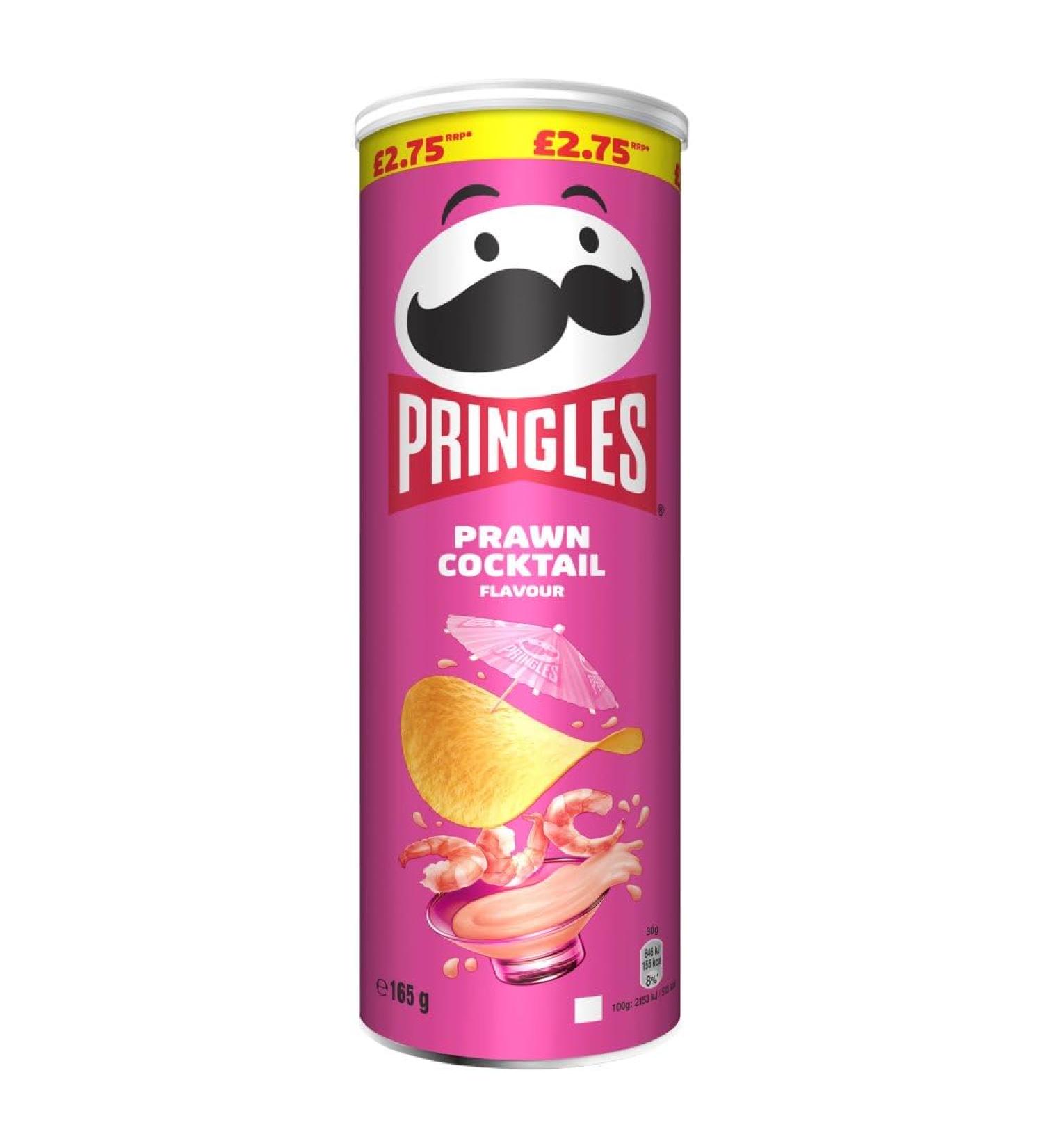 Pringles Crisps Prawn Cocktail Flavour 6 x 165g PMP