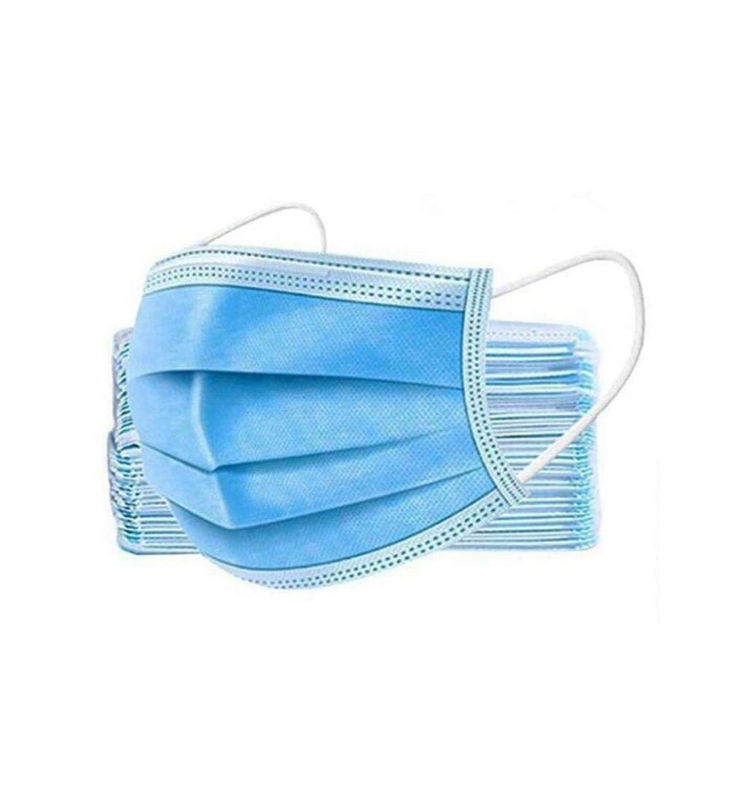 3 Ply Disposable Face Masks - Comfortable & Breathable | Pack of 60 - International Shipping Available - Buy Online on GoSupps.com