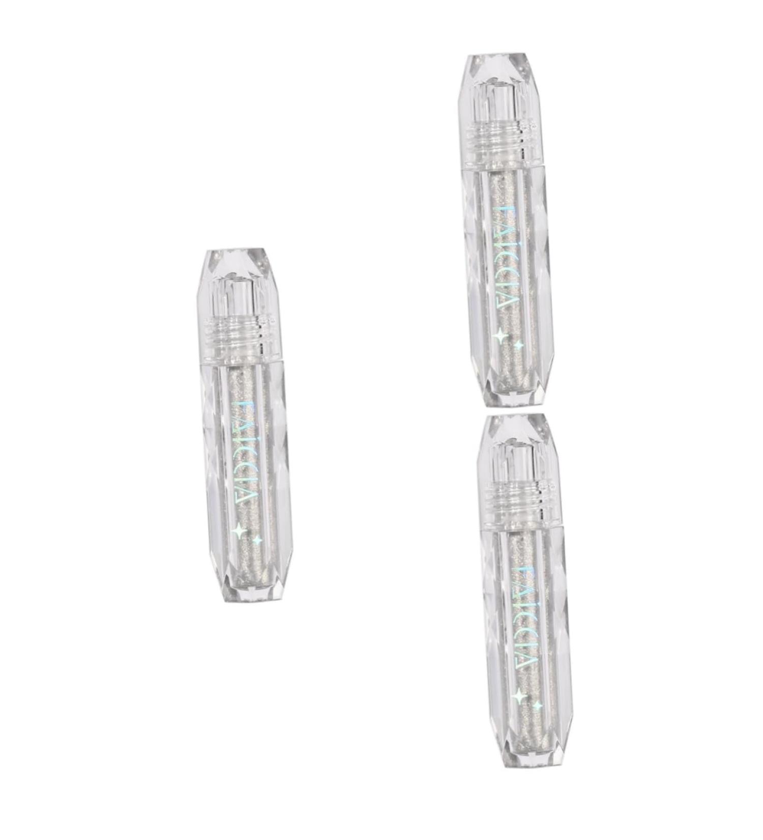 Healeved 3 Pcs Eyeshadow Shiny Eyeshadow Glitter Eye Shadow Liquid Makeup Eye Shadow Plant Essence 1 count (Pack of 1) 02#x3pcs - Buy Online on GoSupps.com